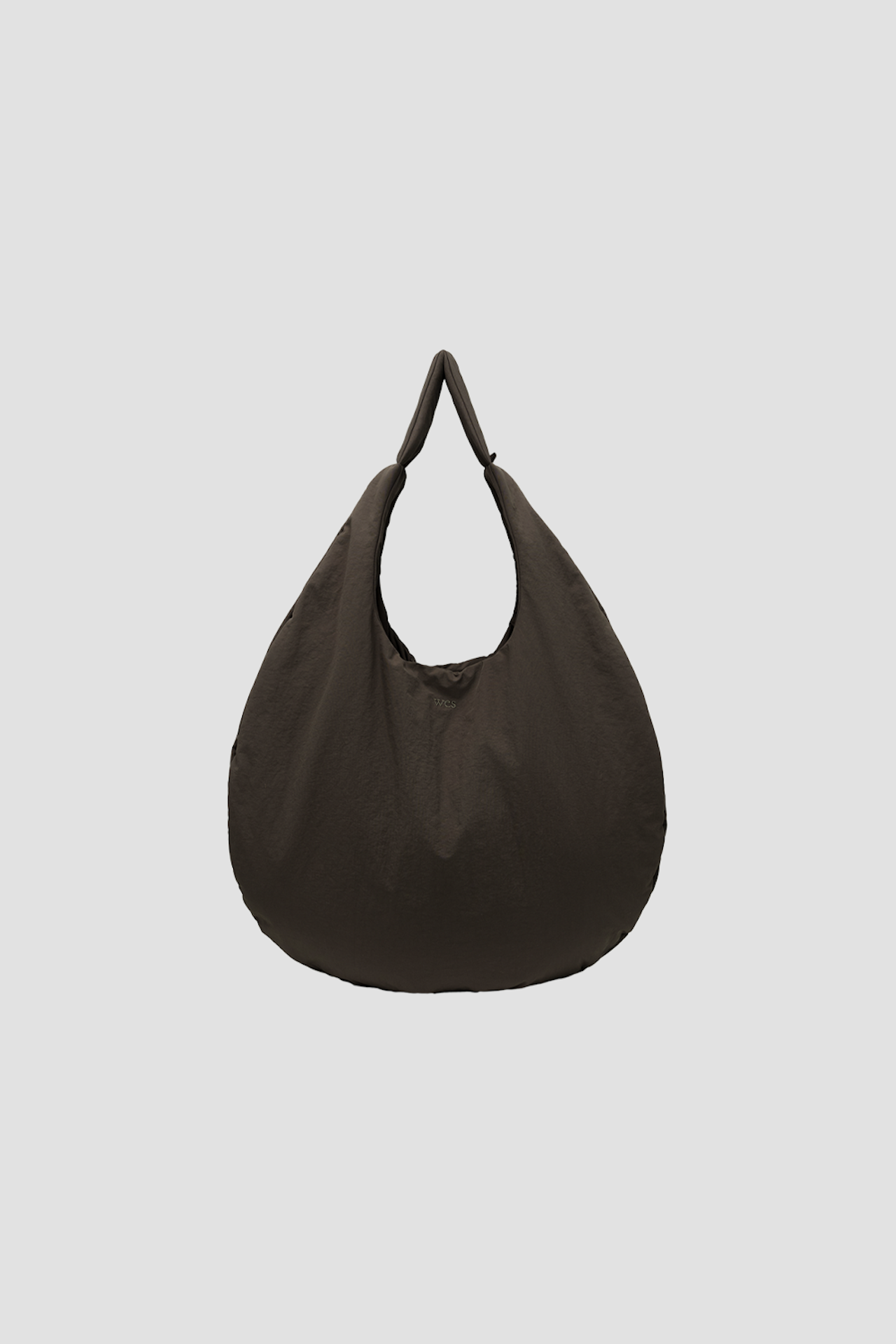 Medium Egg Nylon Tote (Dark Grey)