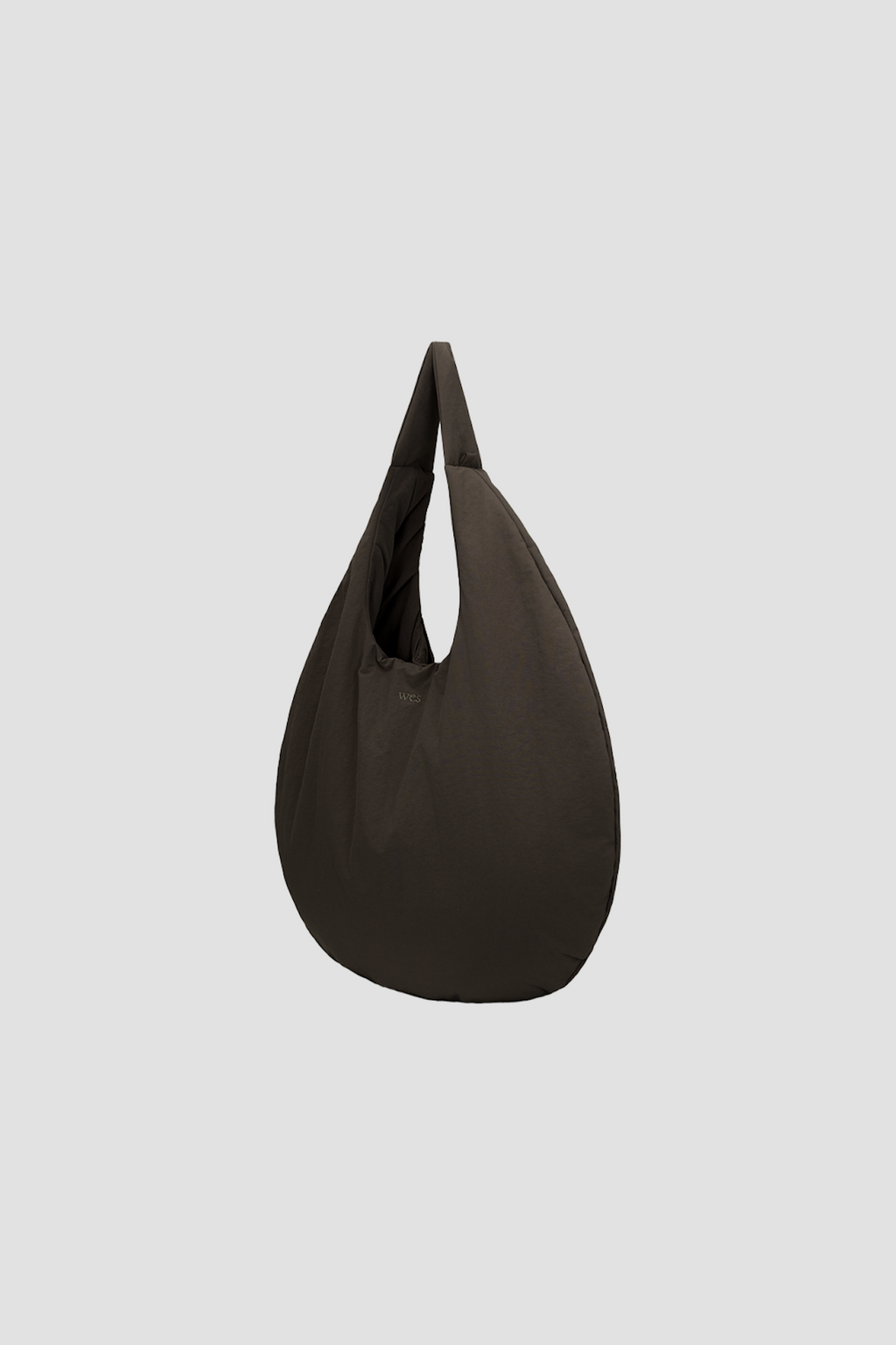 Medium Egg Nylon Tote (Dark Grey)