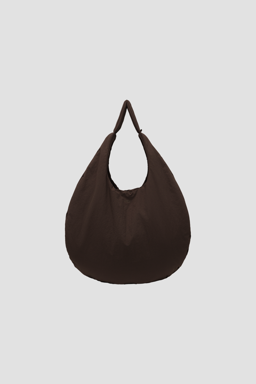 Medium Egg Nylon Tote (Brown)