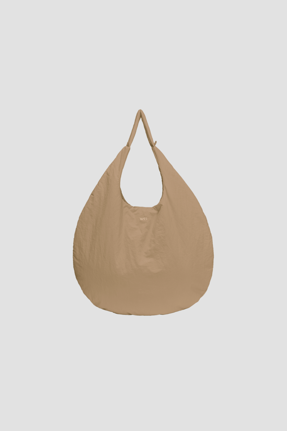 Medium Egg Nylon Tote (Sand)