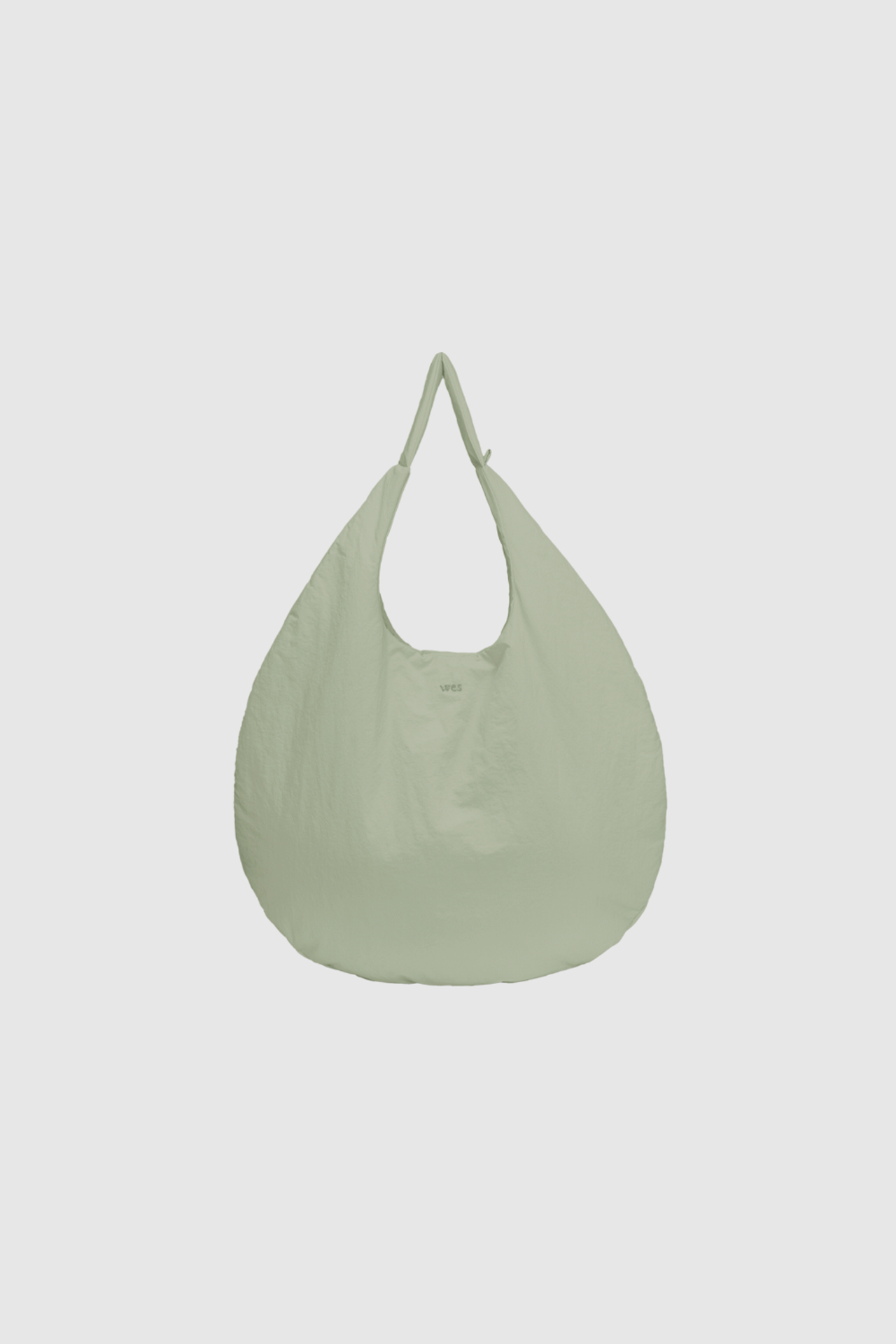 Medium Egg Nylon Tote (Sage)