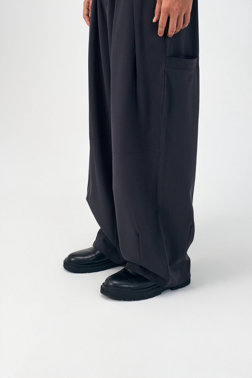 Gender Neutral Cocoon Trousers (Poly / Dark Grey)