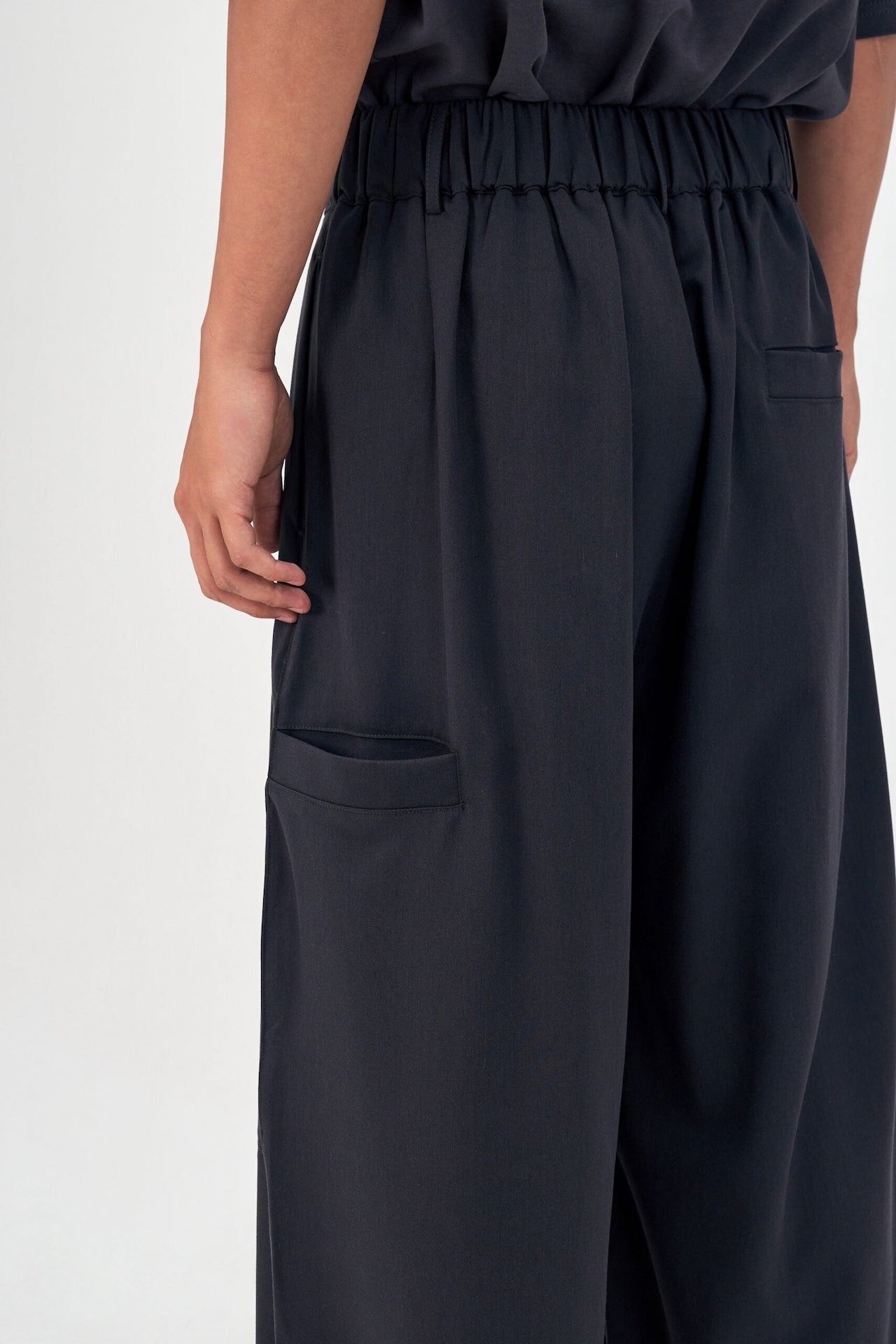 Gender Neutral Cocoon Trousers (Poly / Dark Grey)