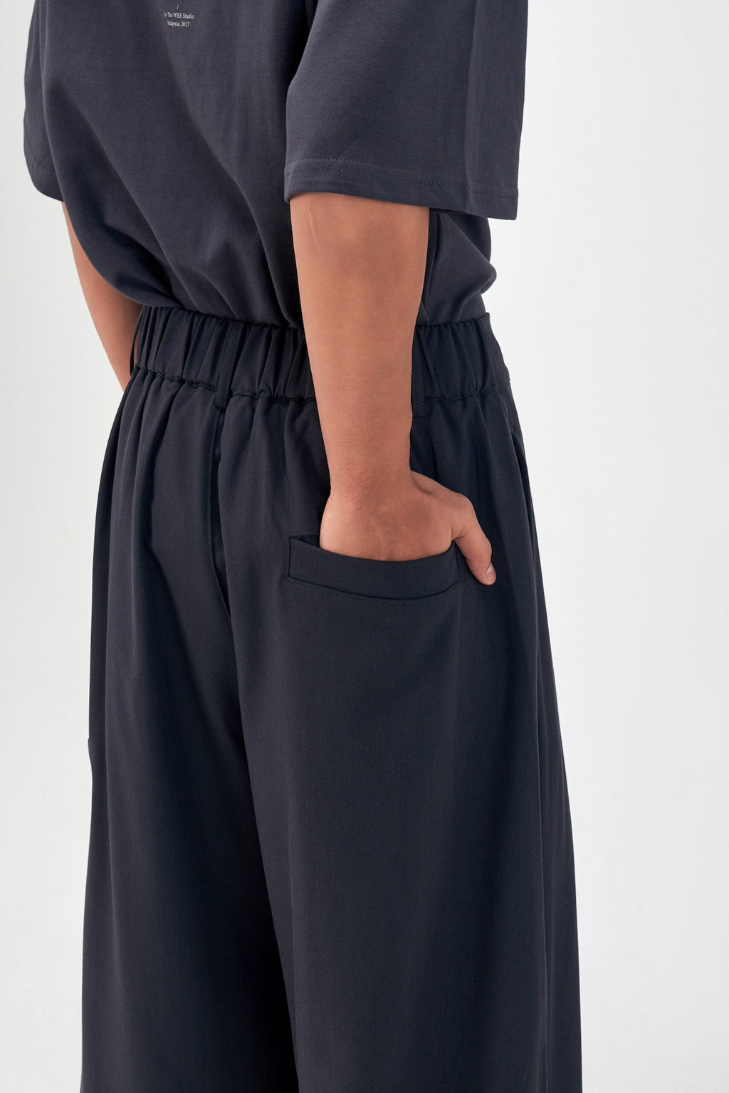 Gender Neutral Cocoon Trousers (Poly / Dark Grey)