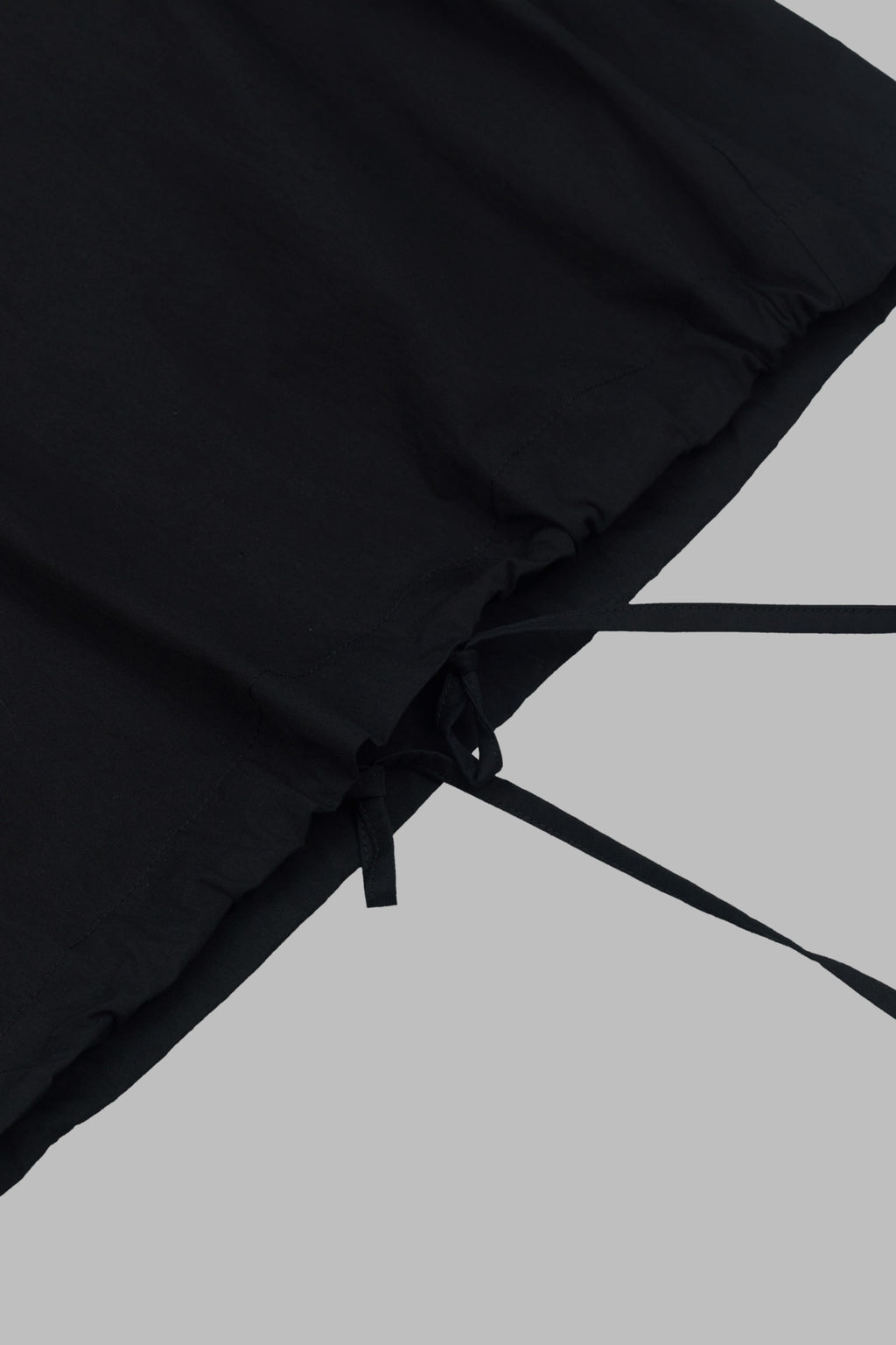 Gender Neutral Skipper Collar Long Sleeve Shirt (Black)