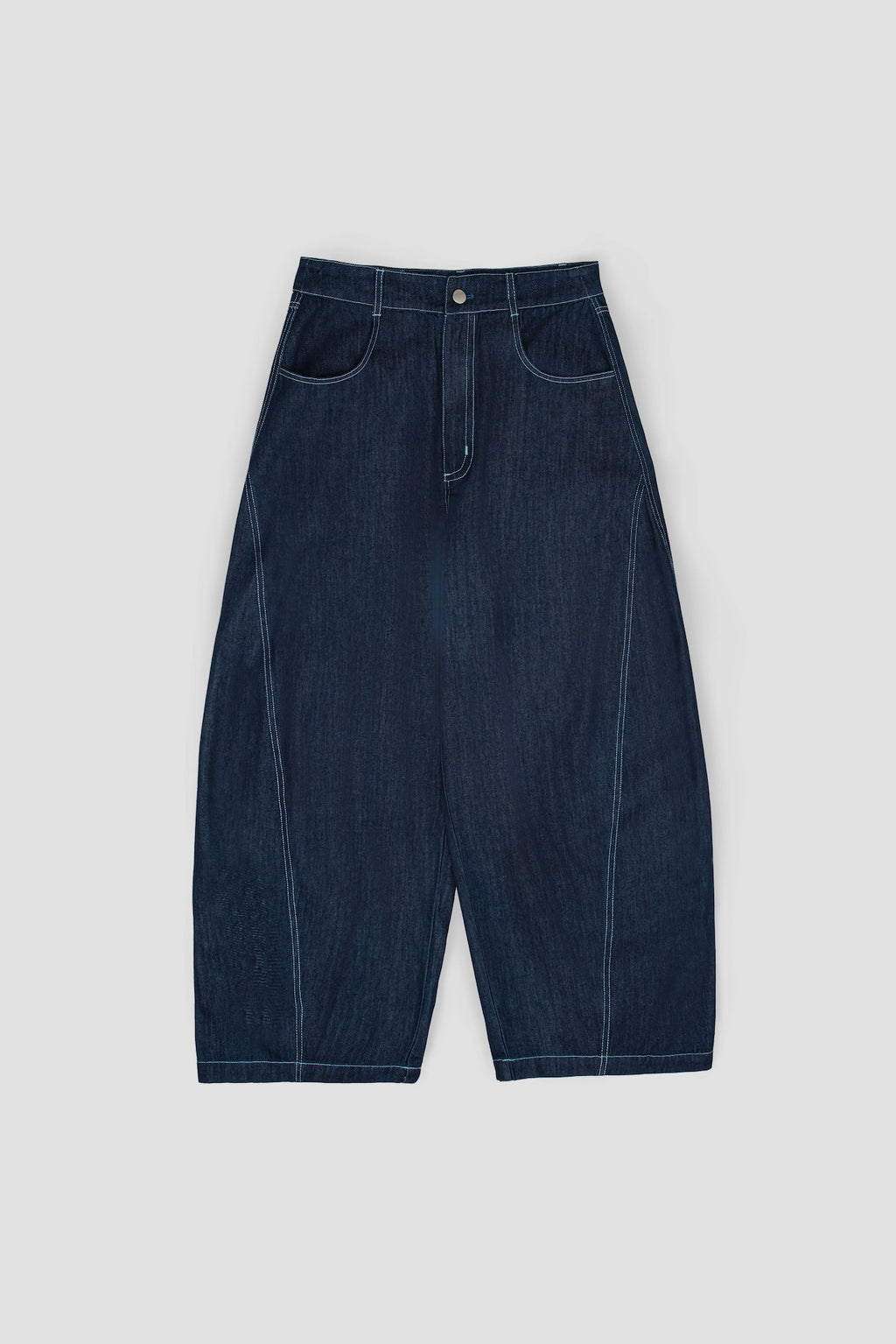 Gender Neutral Curved Leg Denim 2.0 (Dark Navy)