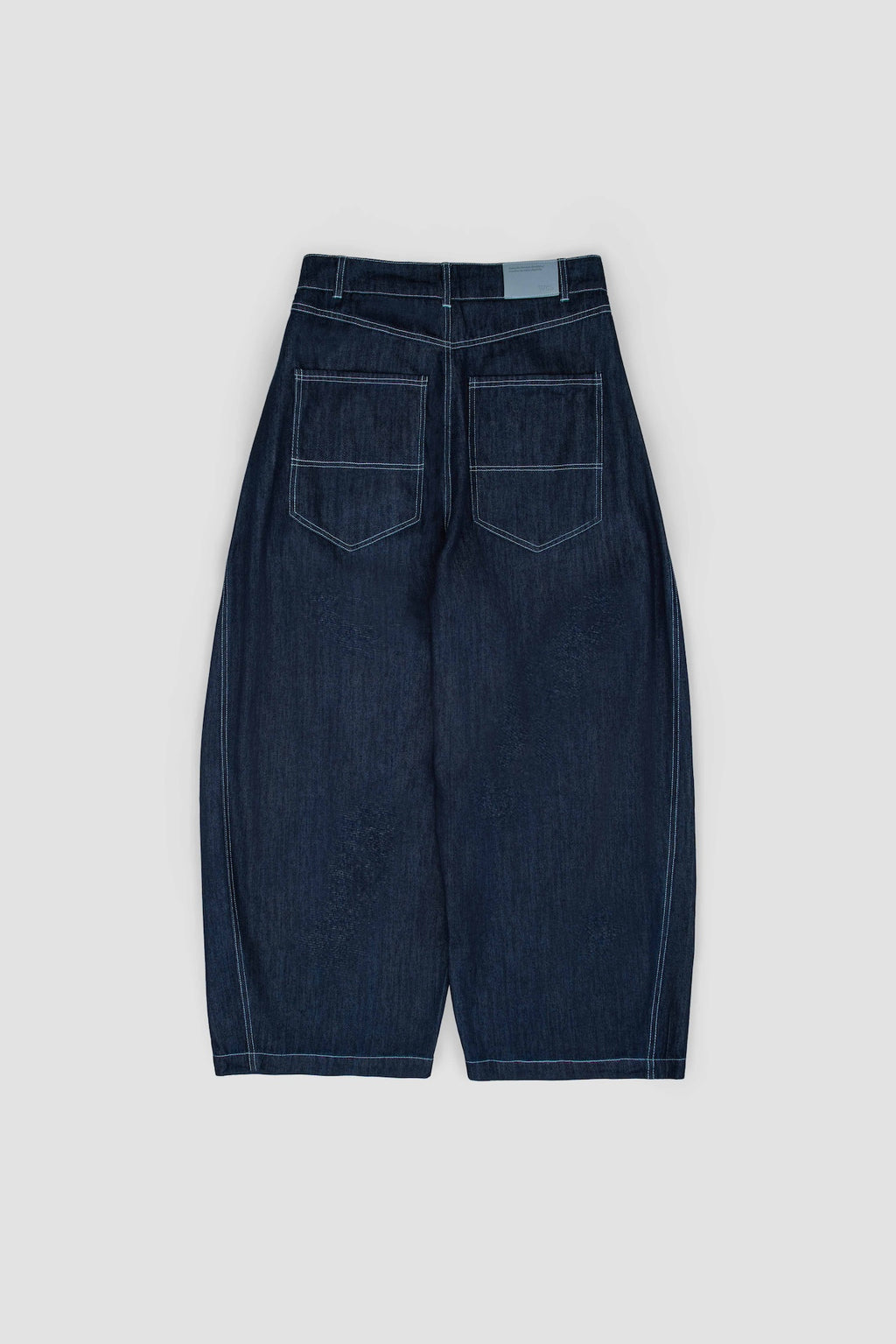 Gender Neutral Curved Leg Denim 2.0 (Dark Navy)
