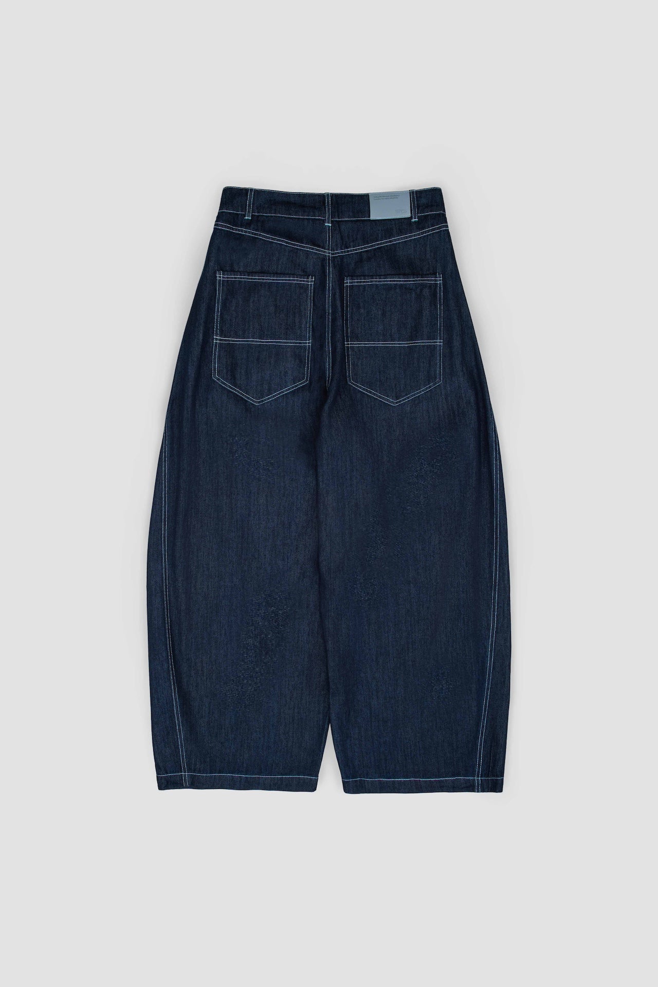 Gender Neutral Curved Leg Denim 2.0 (Dark Navy)