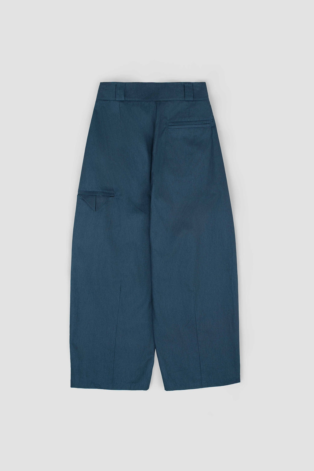 Gender Neutral Double Belted Long Trousers (Blue)