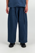 Gender Neutral Double Belted Long Trousers (Blue)