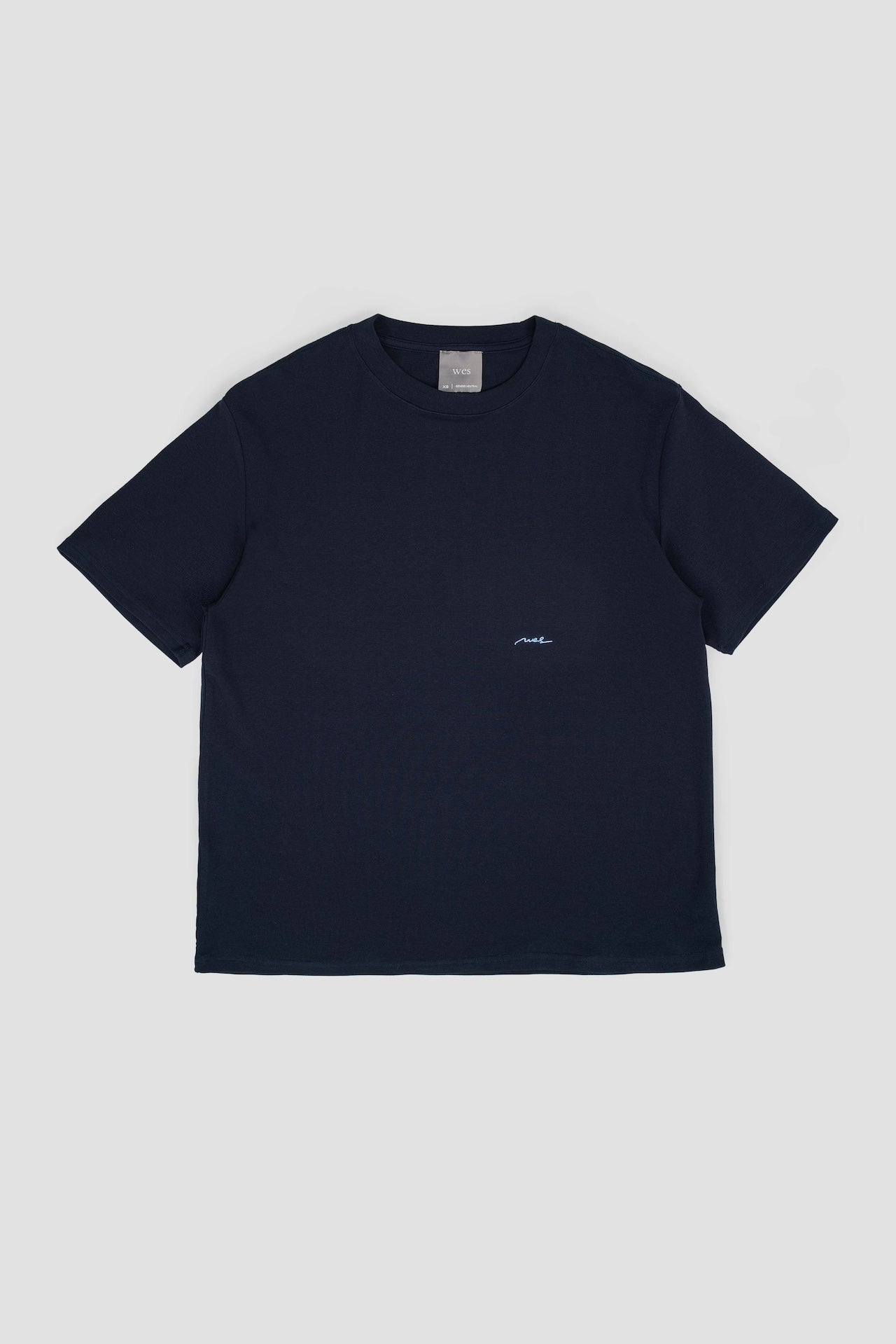 Gender Neutral Drift Knit Straight Long Tee (Navy)