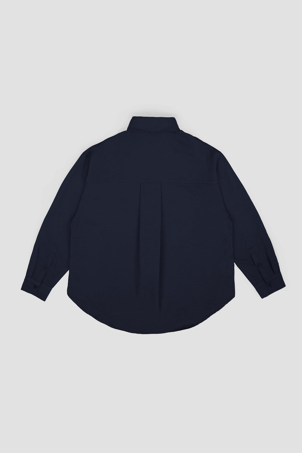Gender Neutral Oversized Arm Long Sleeve Blouse (Navy)