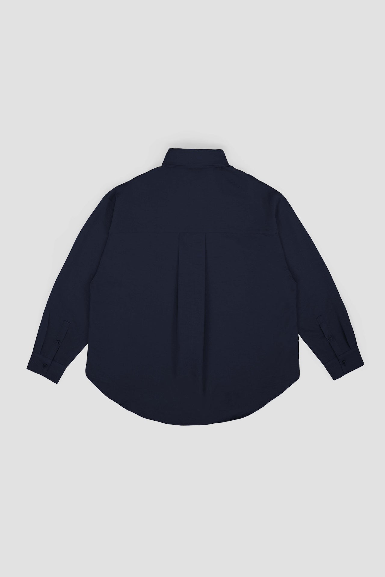 Gender Neutral Oversized Arm Long Sleeve Blouse (Navy)