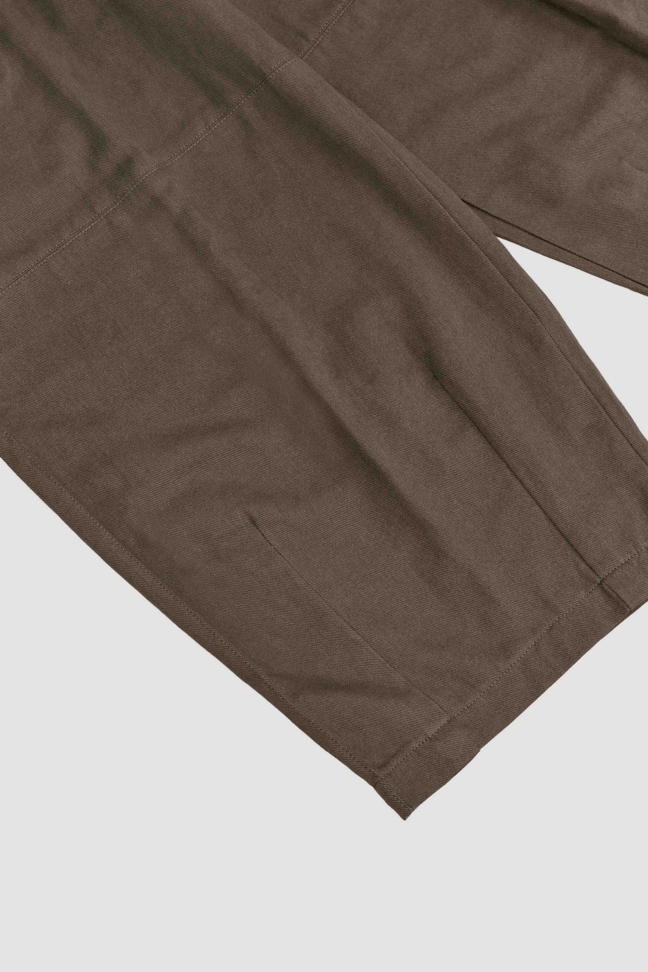 Gender Neutral Cocoon Trousers (Linen / Olive Brown)