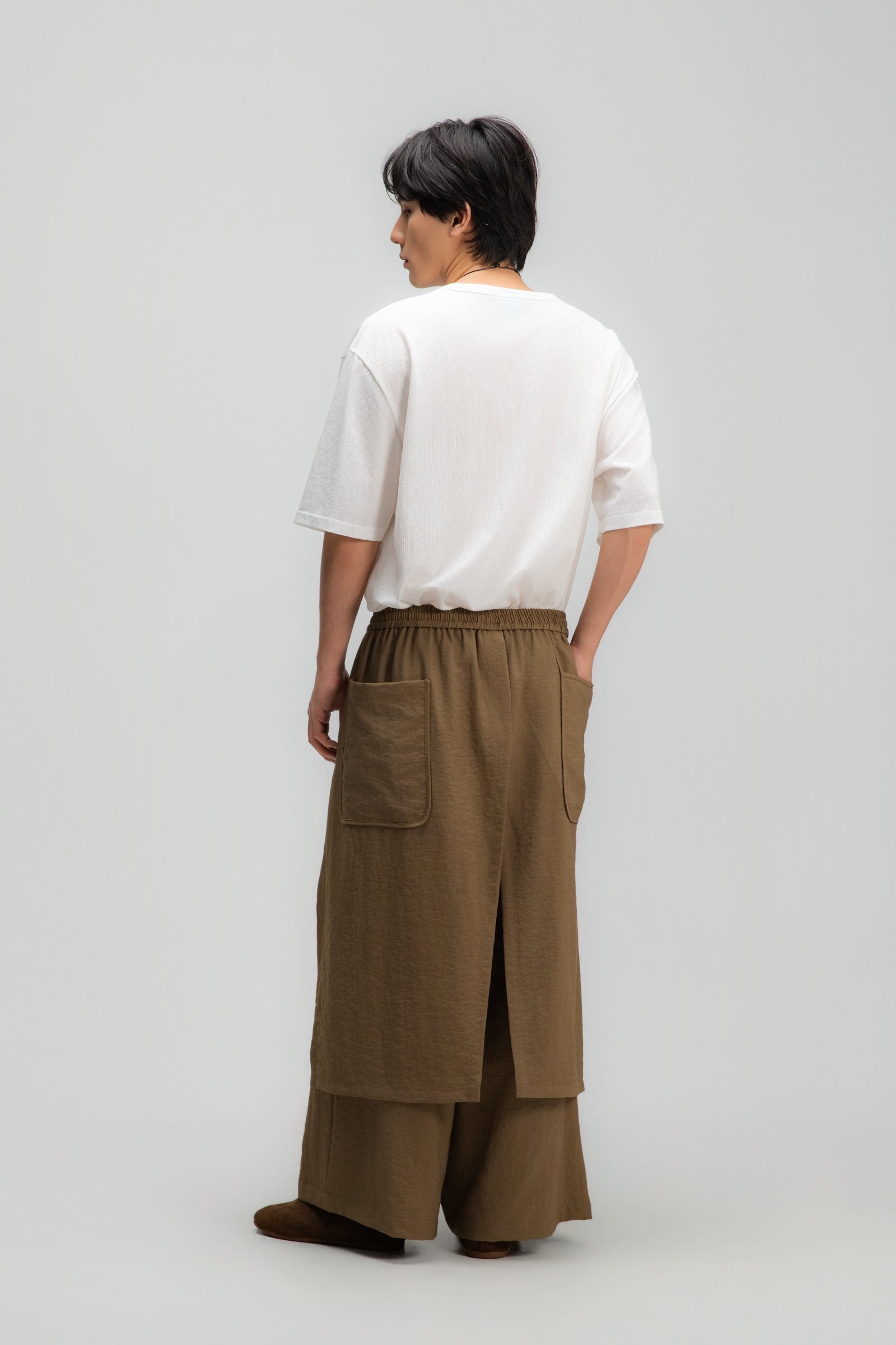 Gender Neutral Panel Cover Long Pants (Mud)