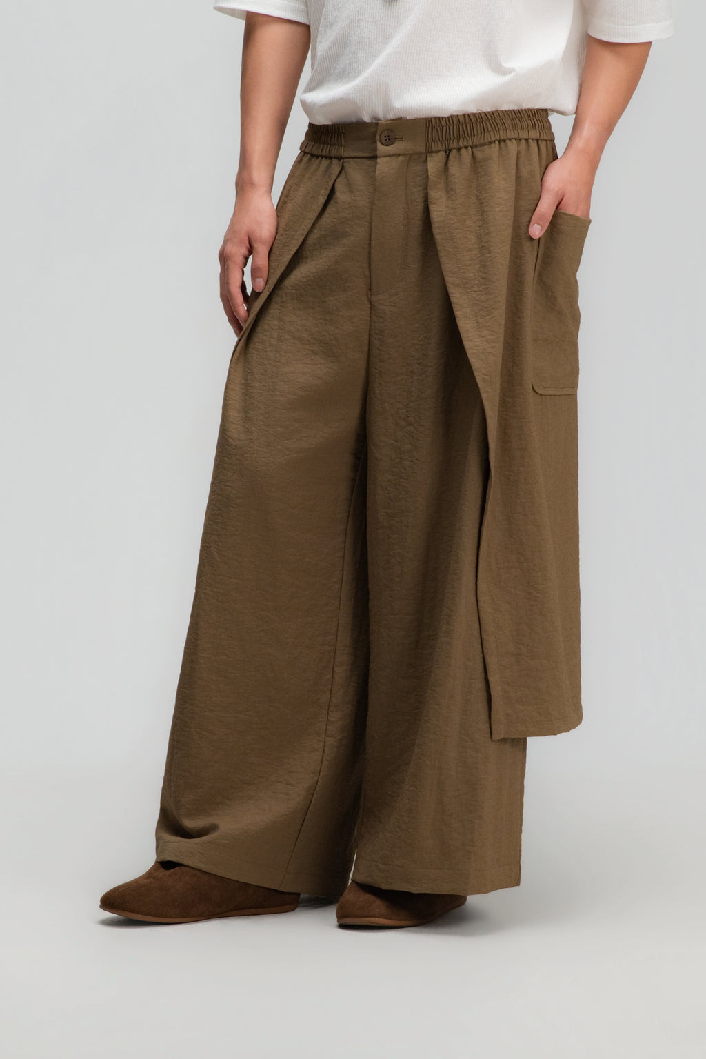 Gender Neutral Panel Cover Long Pants (Mud)