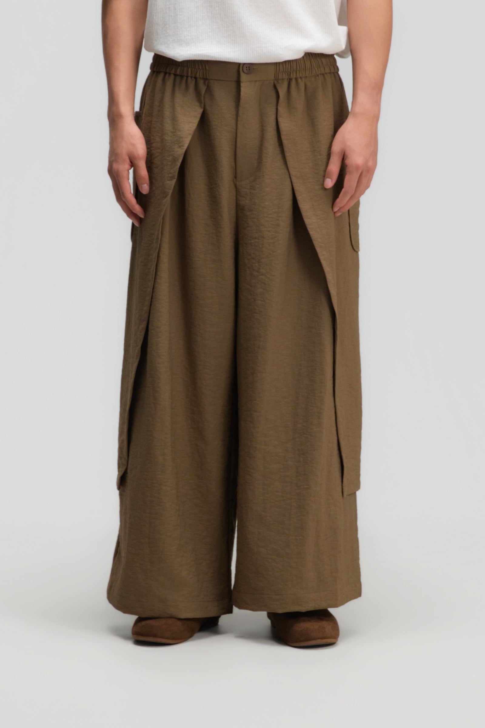 Gender Neutral Panel Cover Long Pants (Mud)