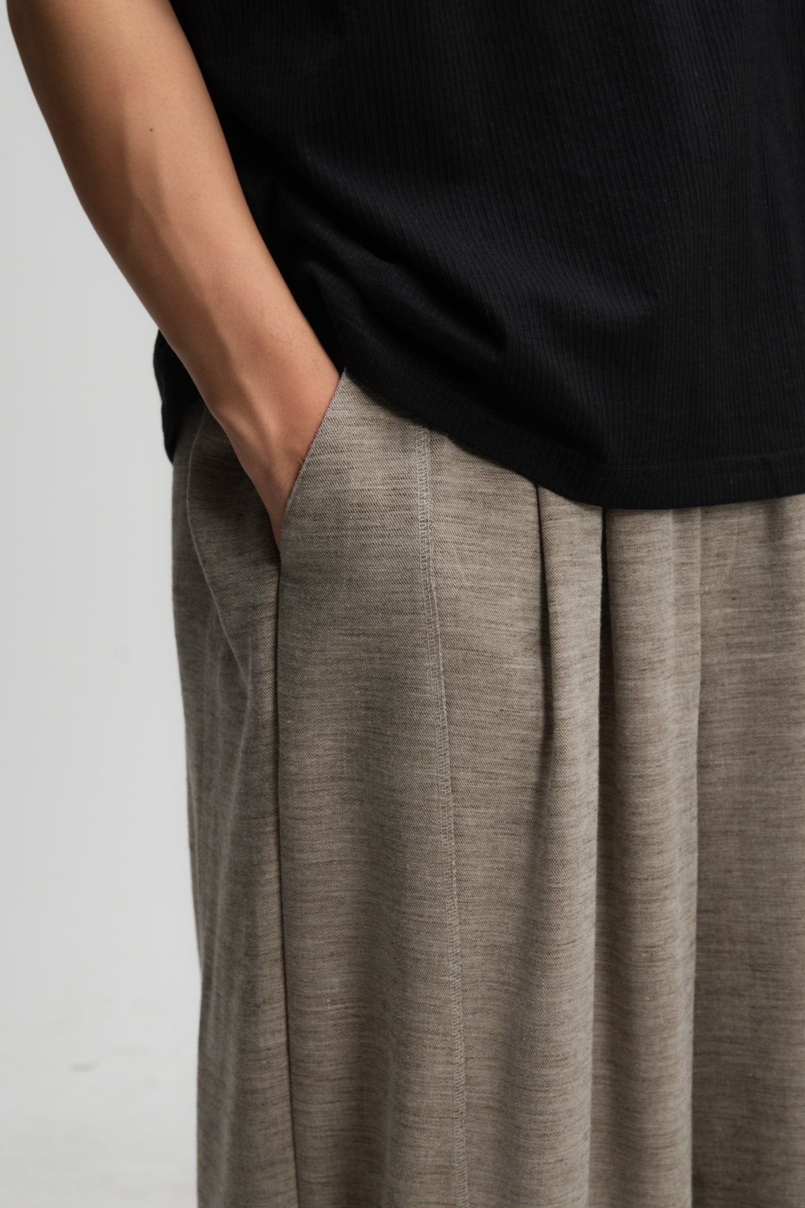 Gender Neutral Convertible Wear Long Pants 2.0 (Dark Oat)