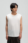 Gender Neutral Thin Muscle Tee (Textured White)
