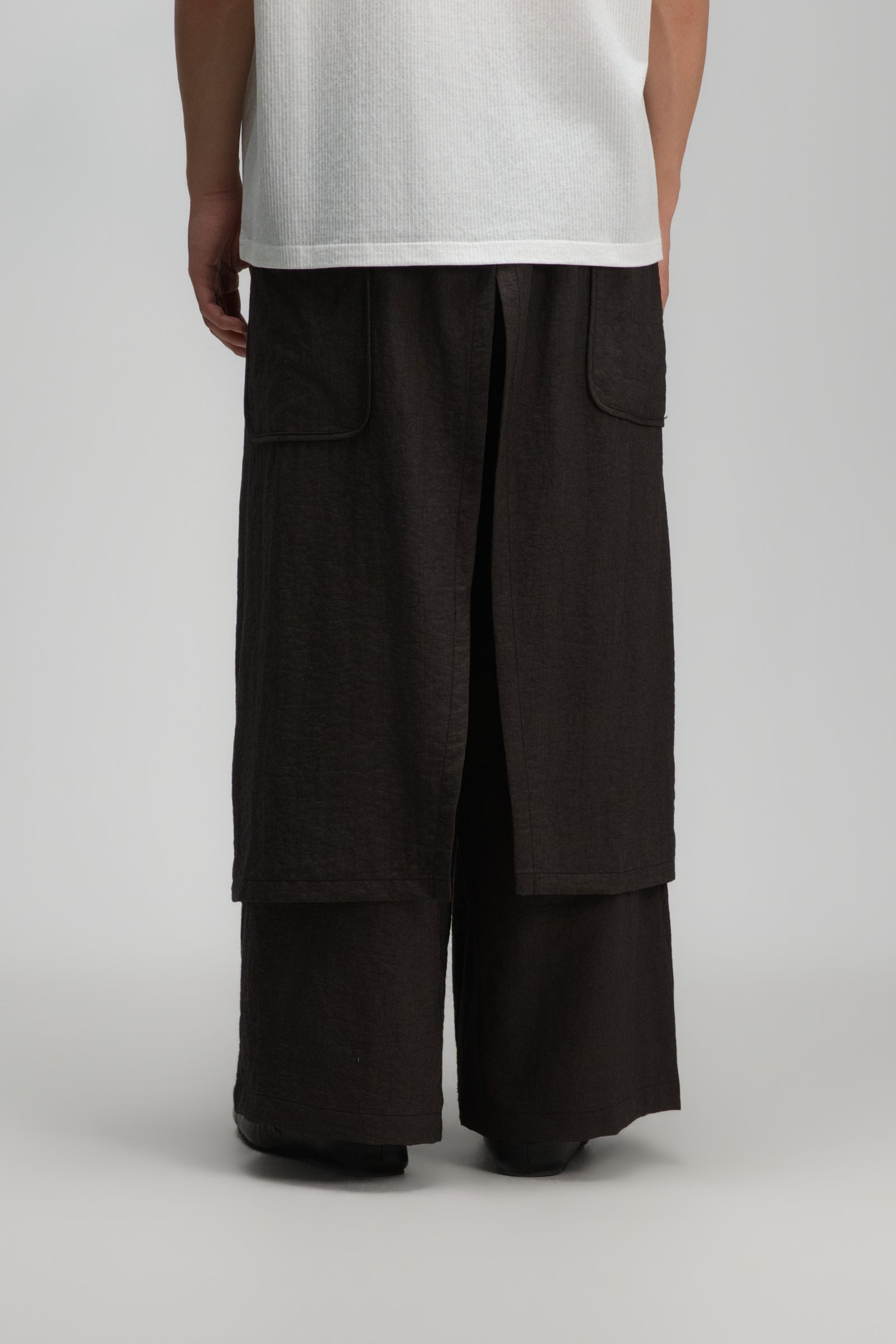 Gender Neutral Panel Cover Long Pants (Dark Grey)