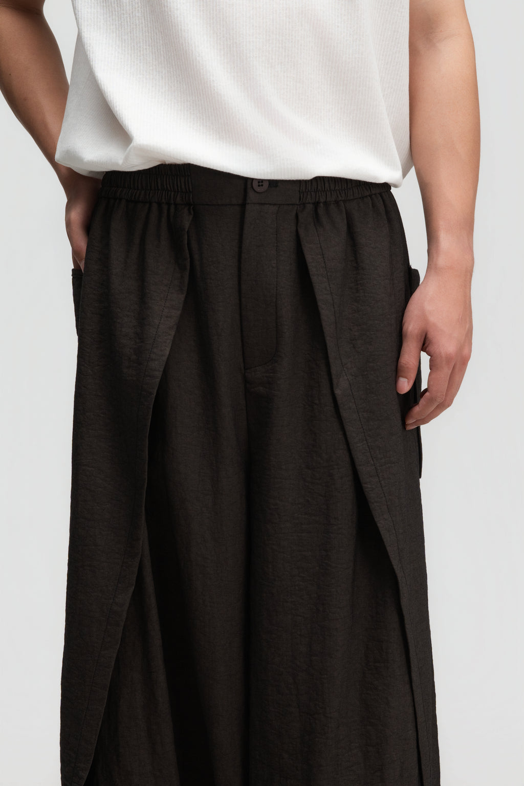 Gender Neutral Panel Cover Long Pants (Dark Grey)