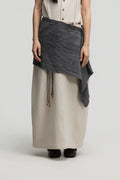 Short Pareo Drape (Tie Dye Grey)