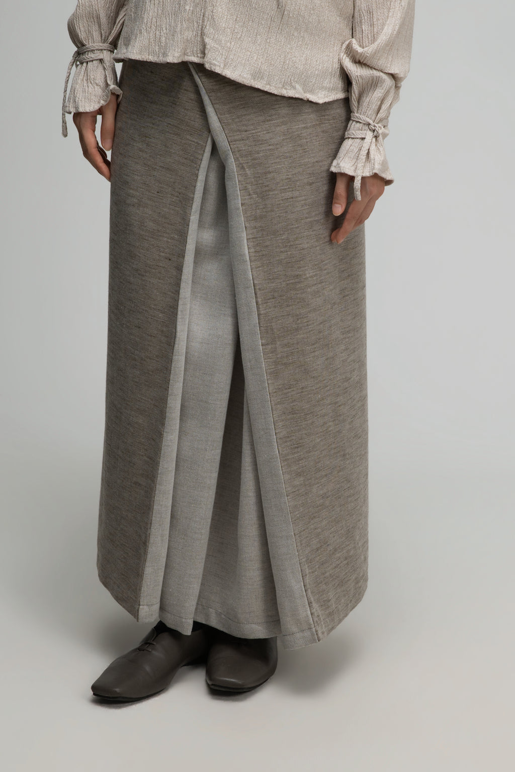 Dual Wear Wrap Skirt 2.0 (Dark Oat)