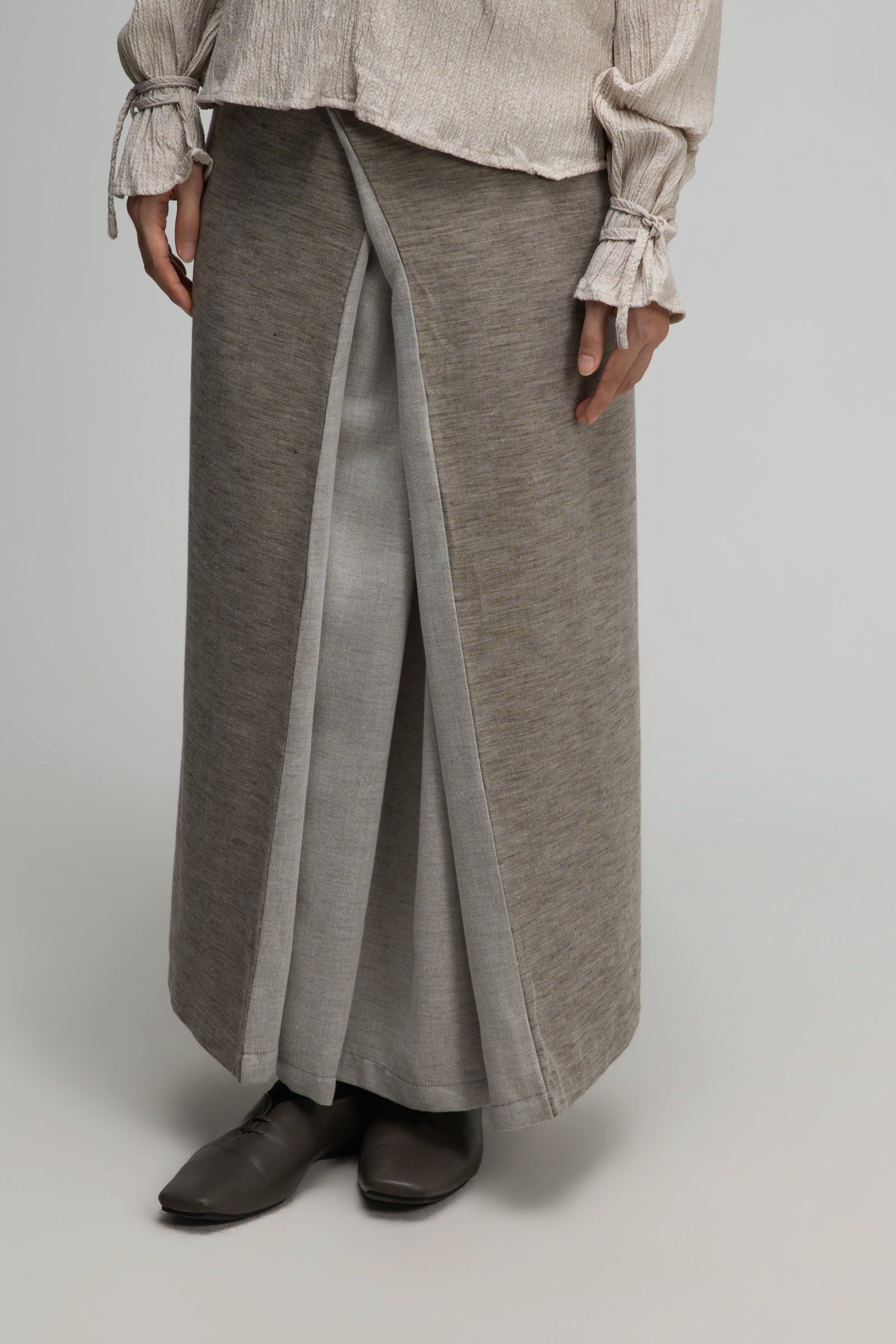 Dual Wear Wrap Skirt 2.0 (Dark Oat)