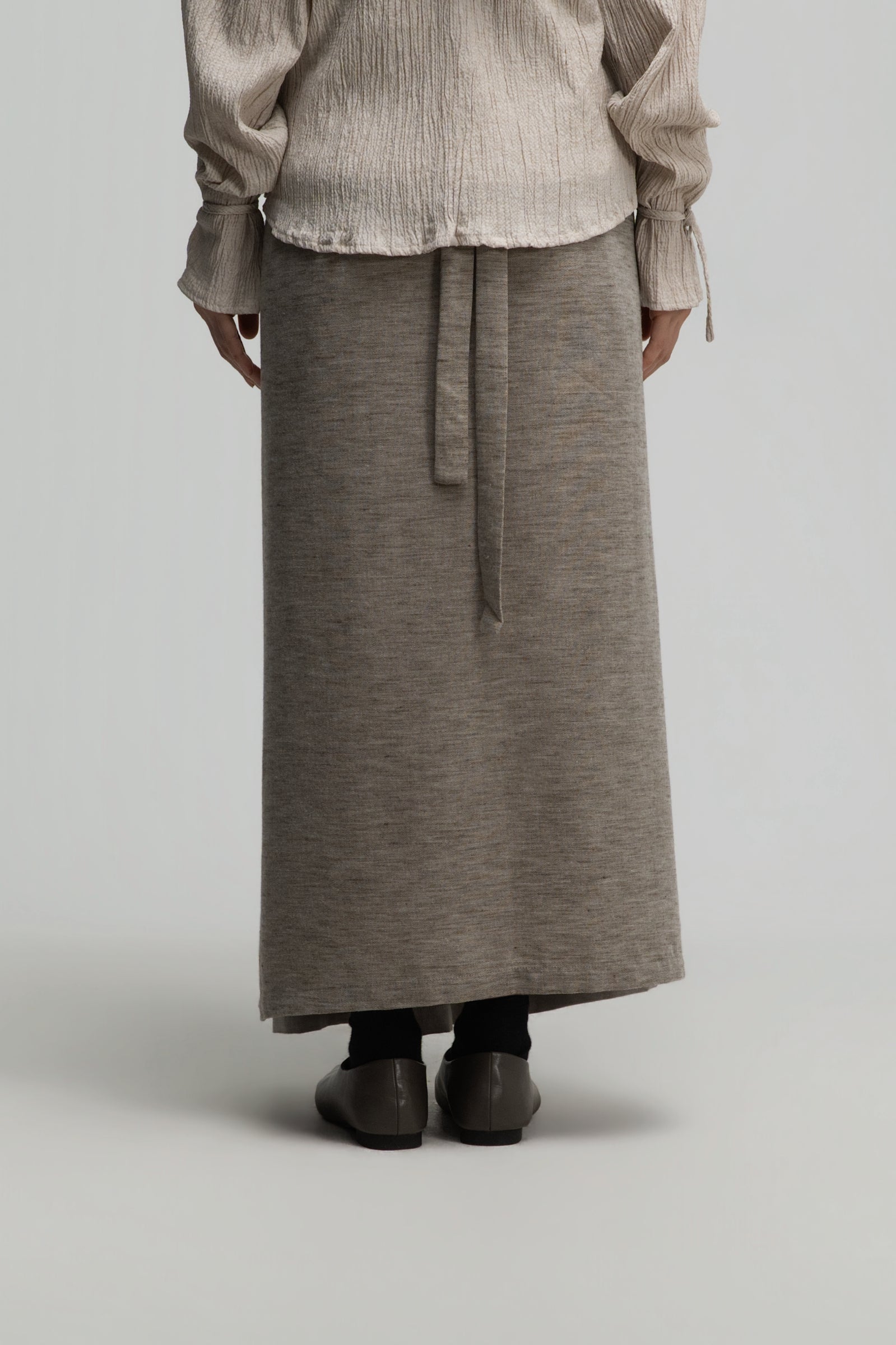 Dual Wear Wrap Skirt 2.0 (Dark Oat)
