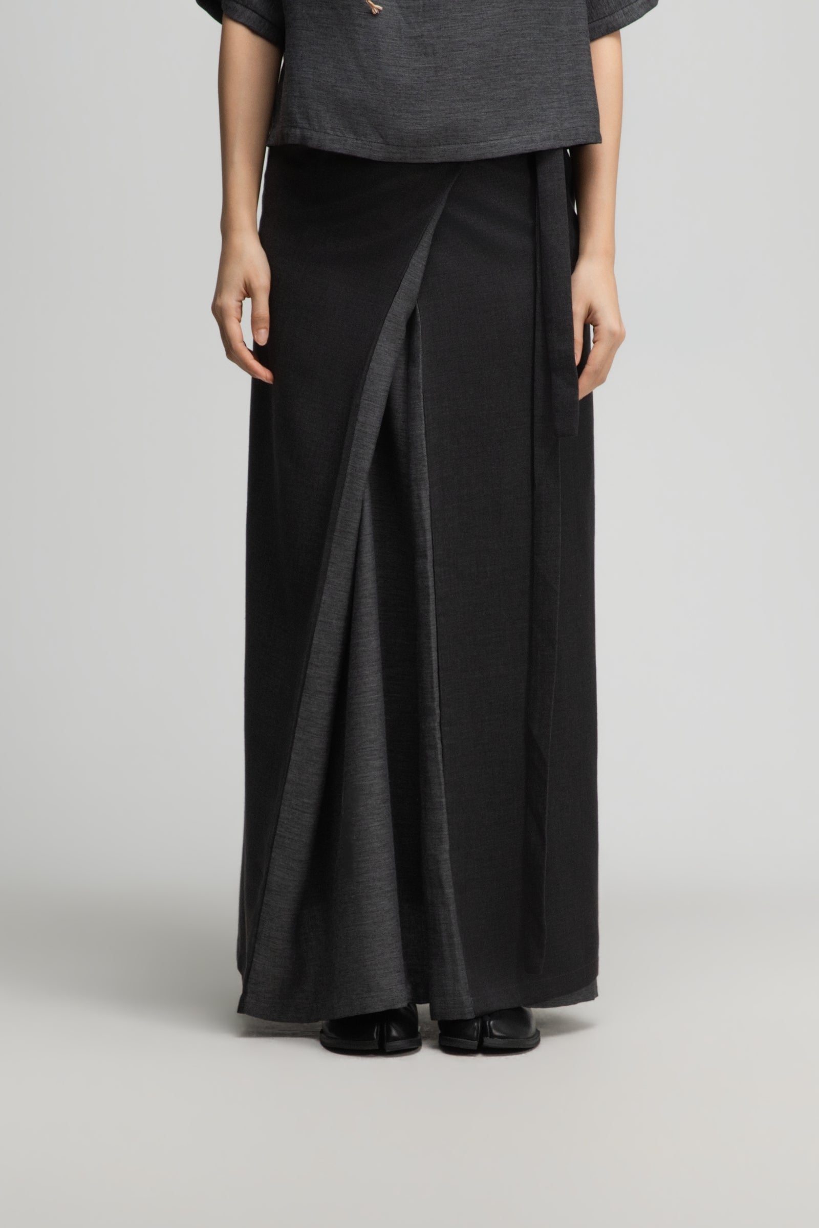Dual Wear Wrap Skirt 2.0 (Midnight Grey)