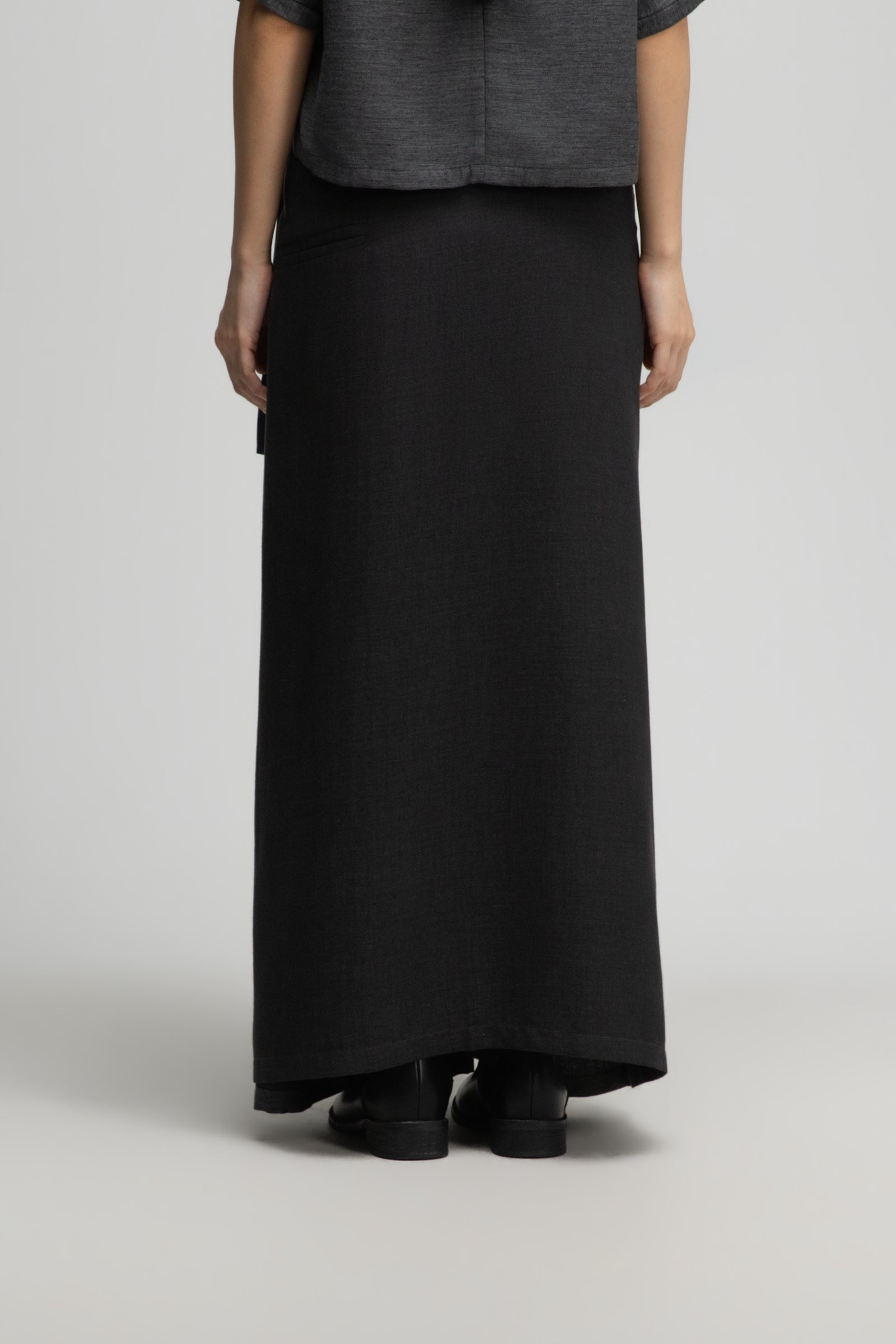 Dual Wear Wrap Skirt 2.0 (Midnight Grey)