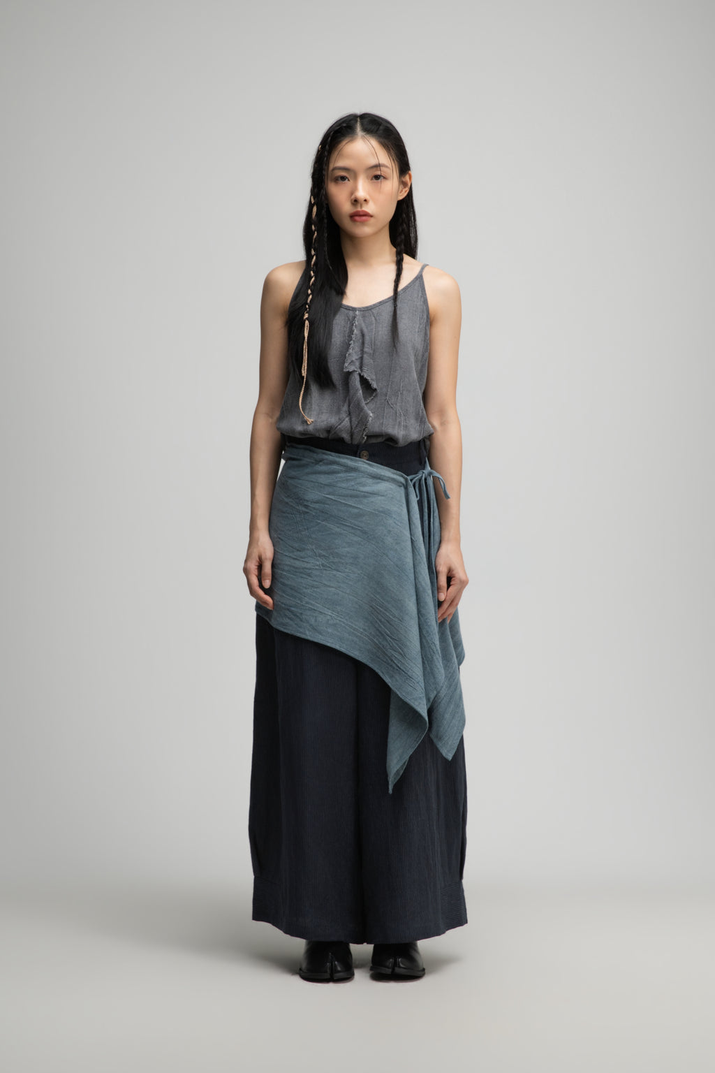 Short Pareo Drape (Tie Dye Teal)