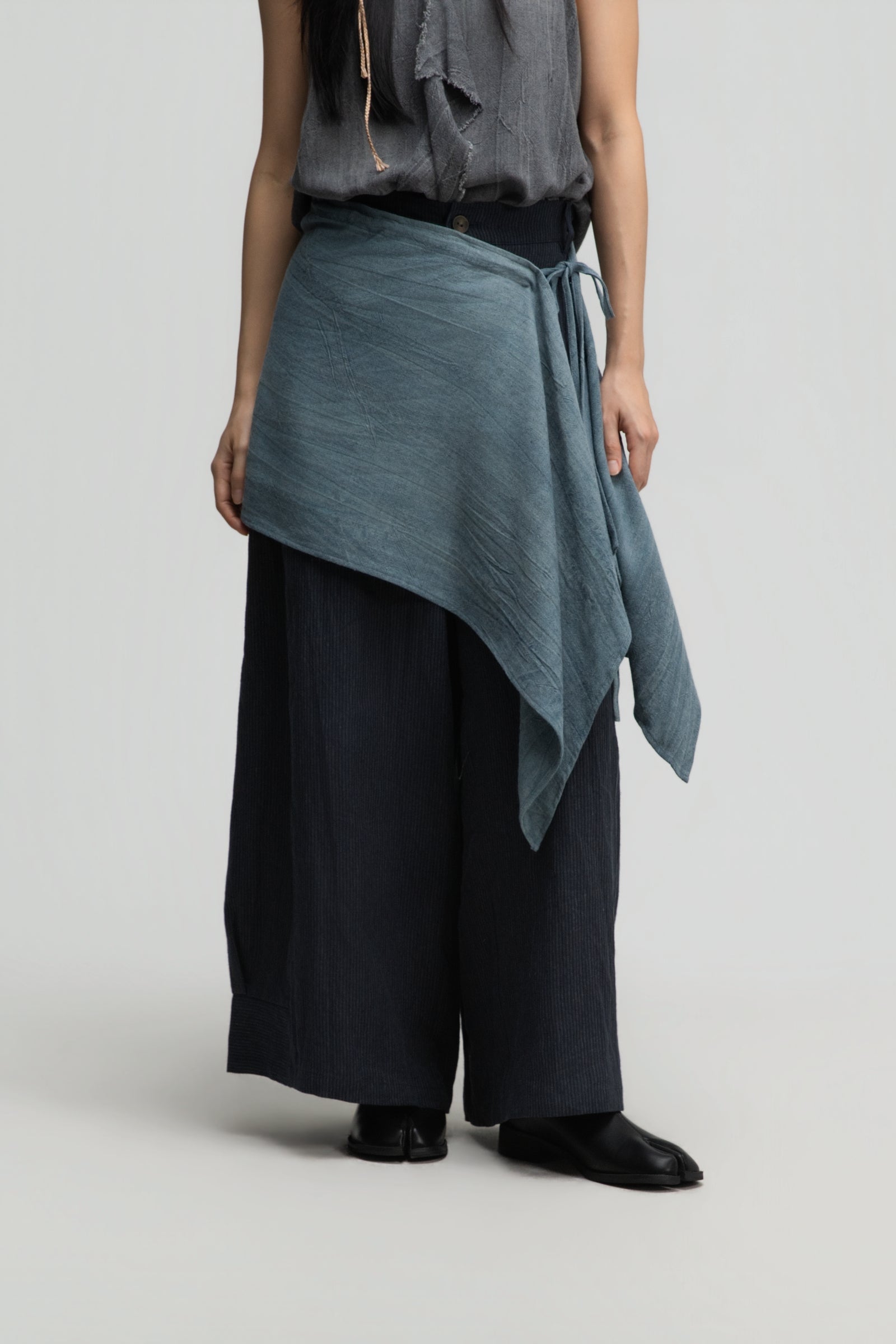 Short Pareo Drape (Tie Dye Teal)