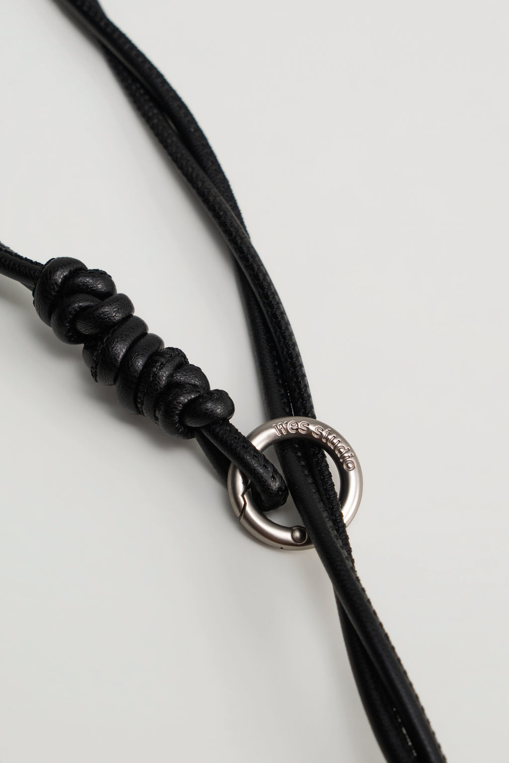 Twisted Leather Beaded Belt (Black)