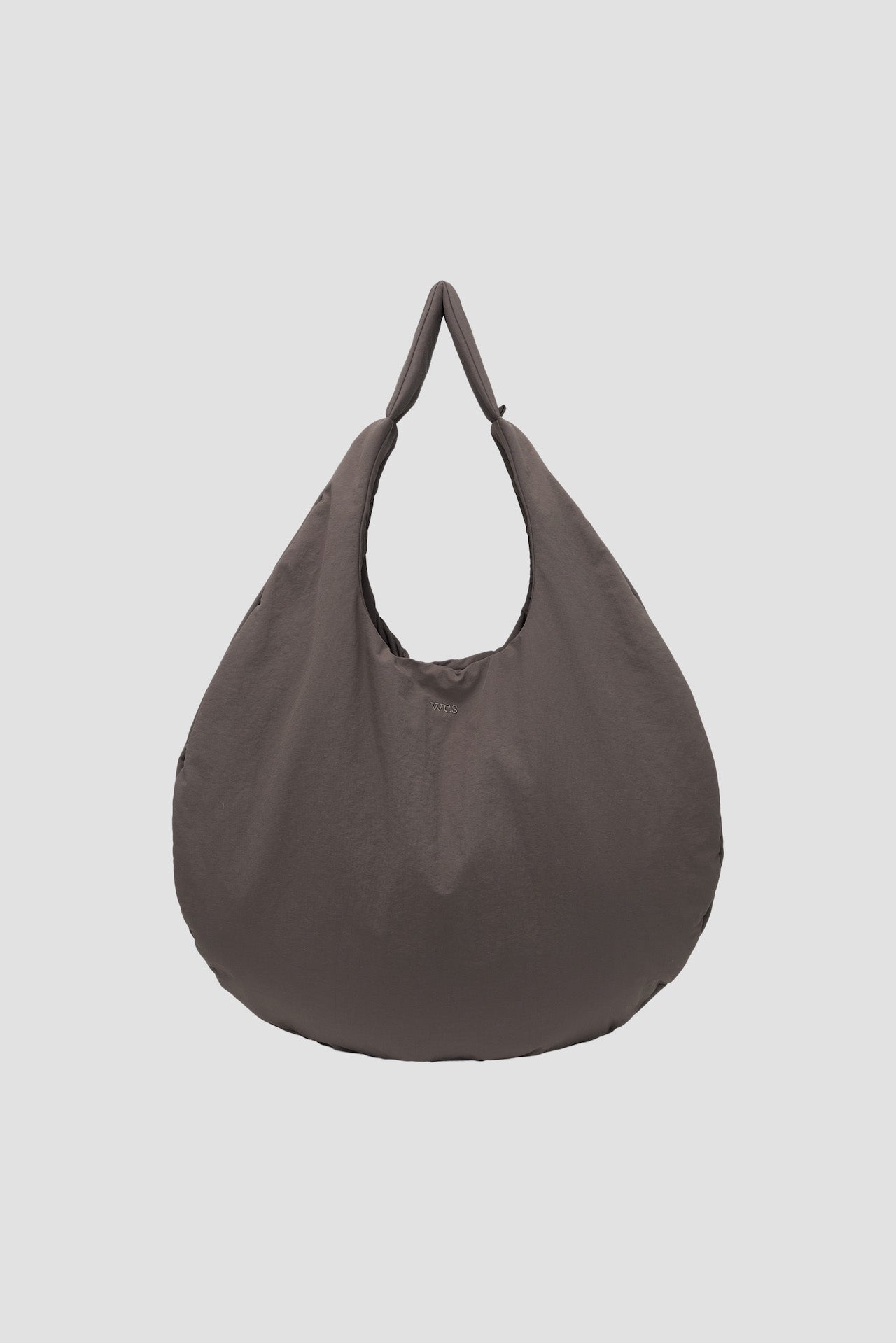 Large Egg Nylon Tote (Dark Grey)
