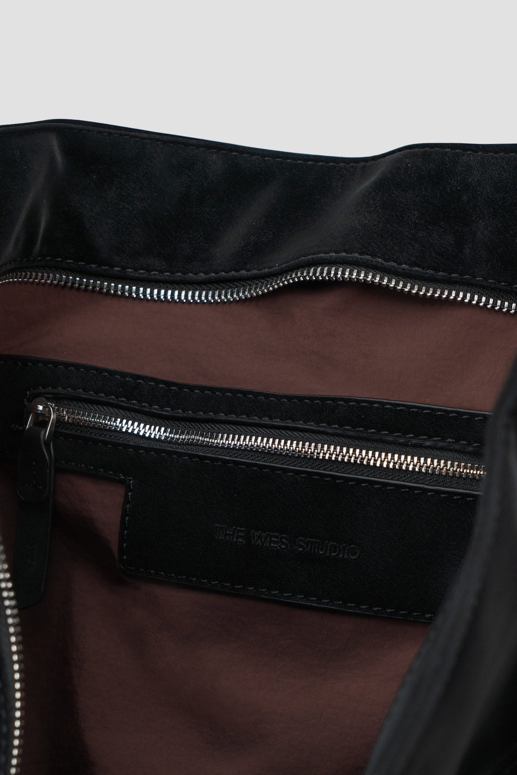 Large Soft Snow Leather Bag (Black)