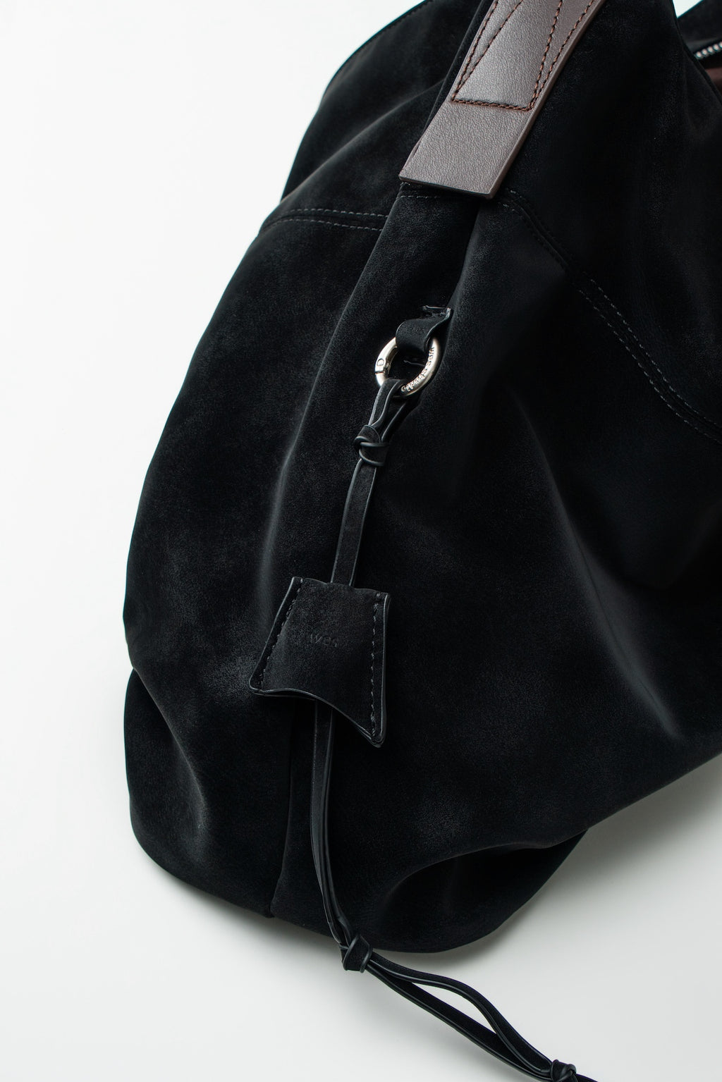 Large Soft Snow Leather Bag (Black)