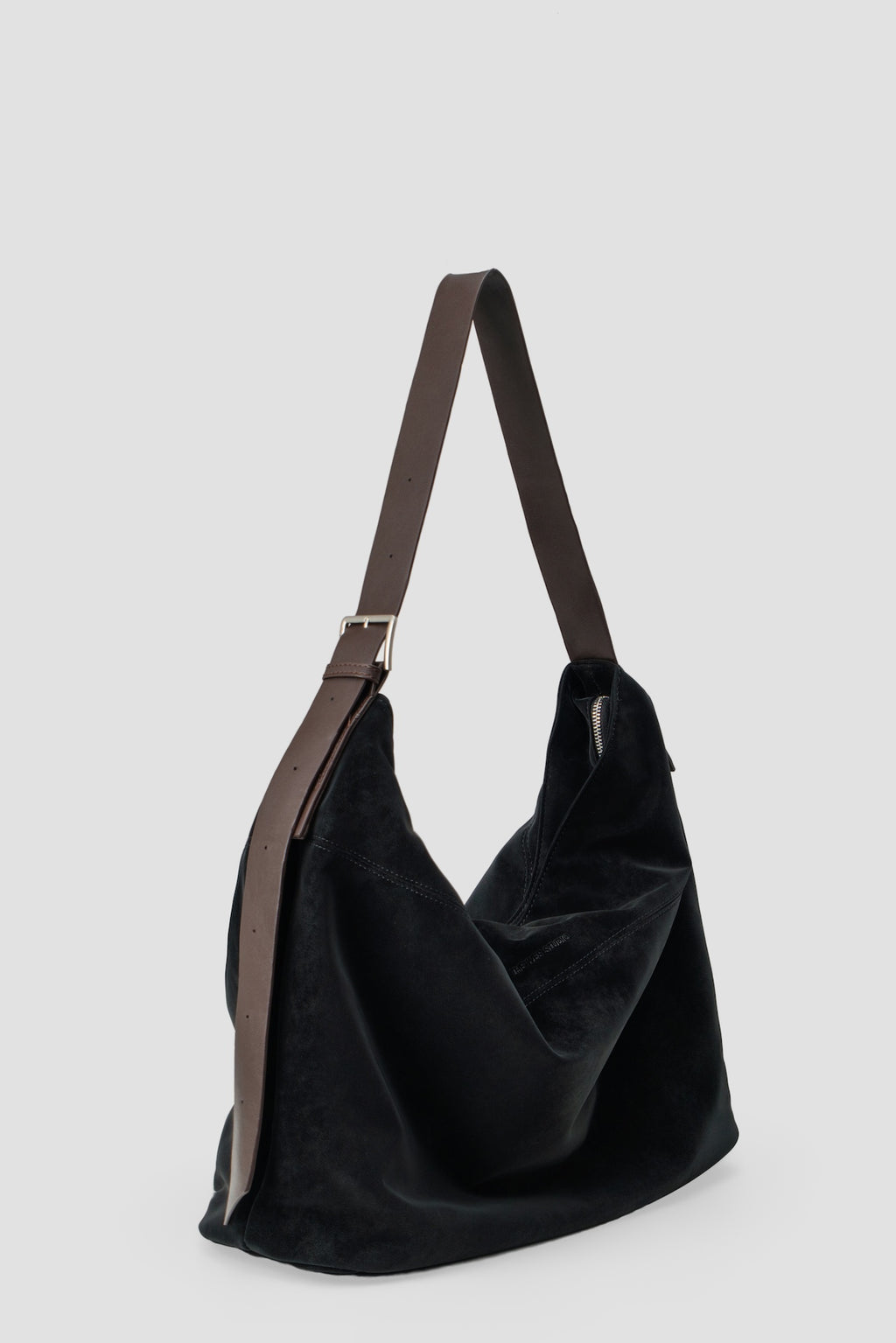 Large Soft Snow Leather Bag (Black)