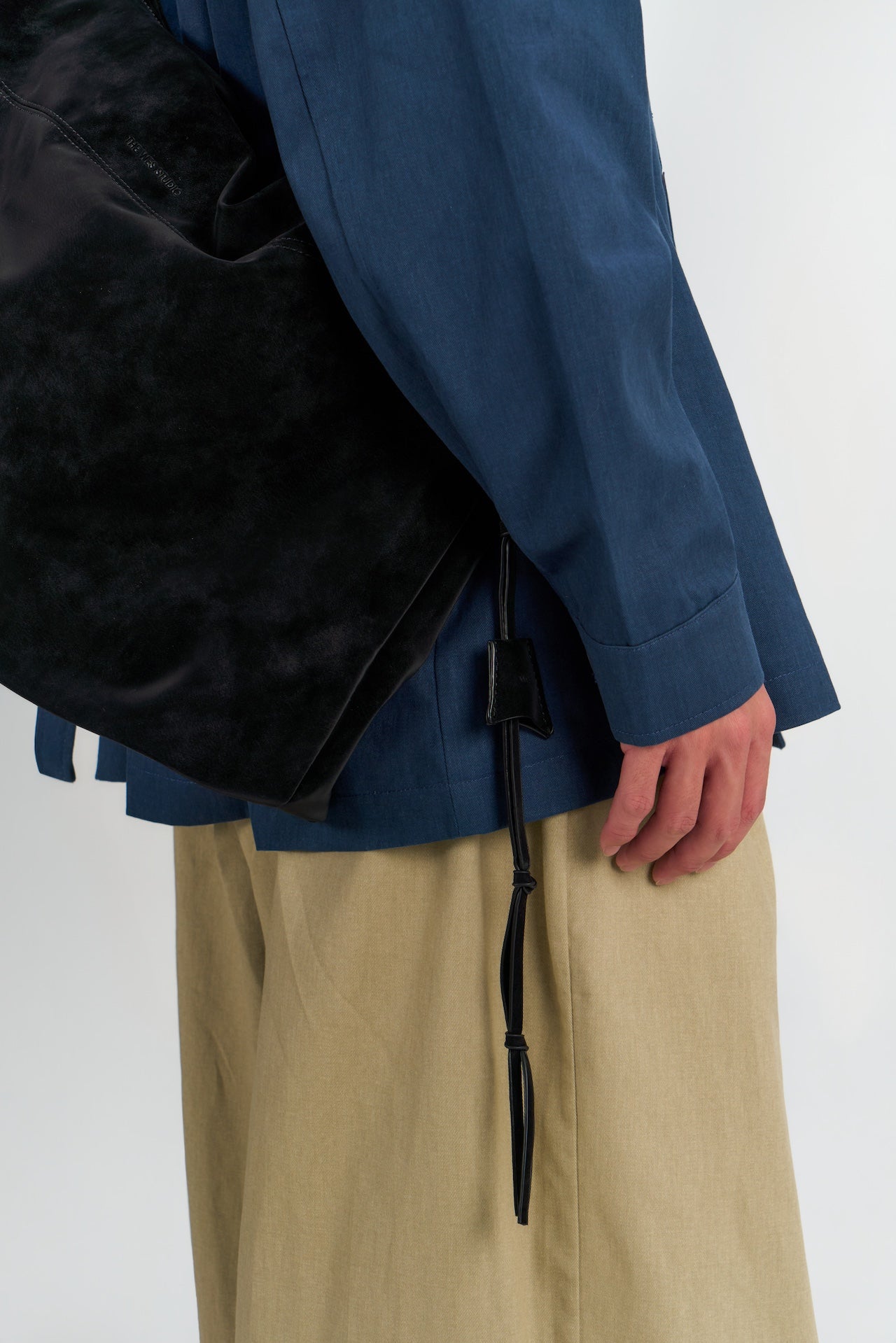 Large Soft Snow Leather Bag (Black)