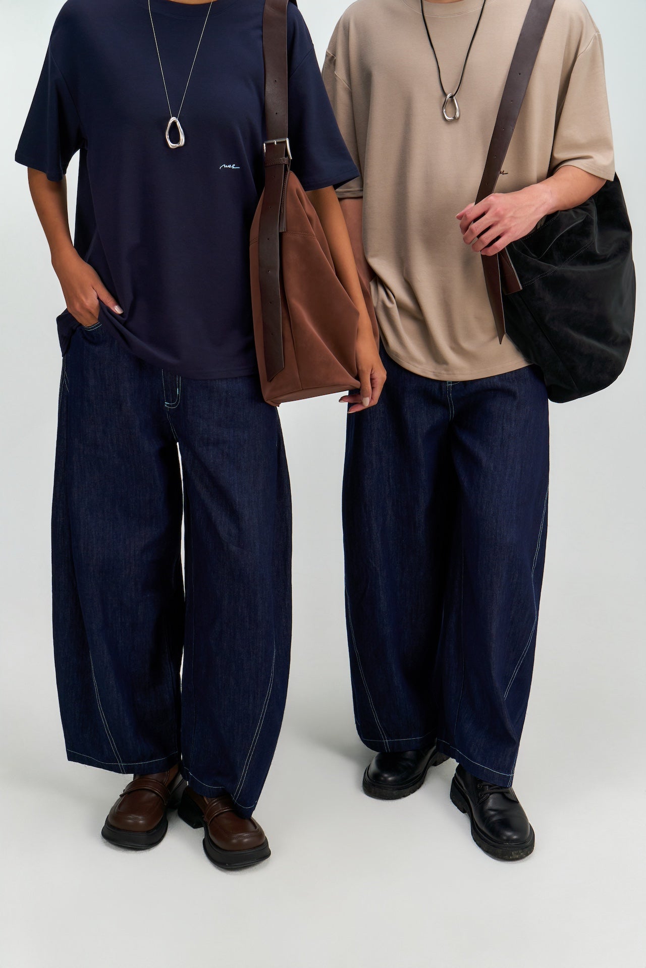 Large Soft Snow Leather Bag (Brown)