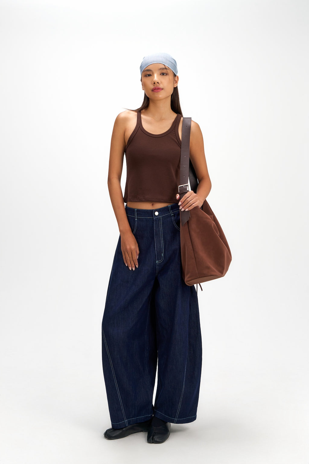 Large Soft Snow Leather Bag (Brown)