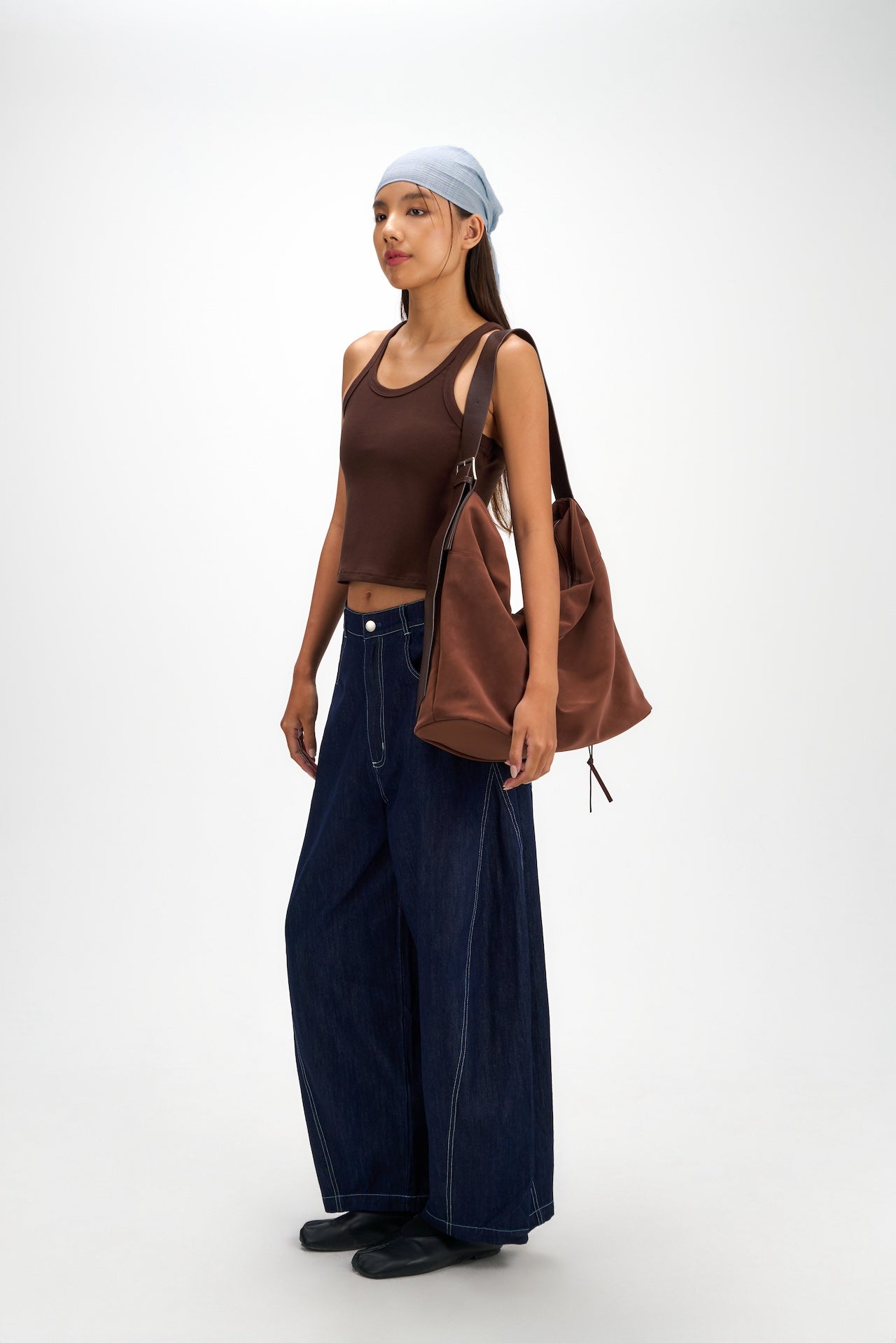 Gender Neutral Curved Leg Denim 2.0 (Dark Navy)