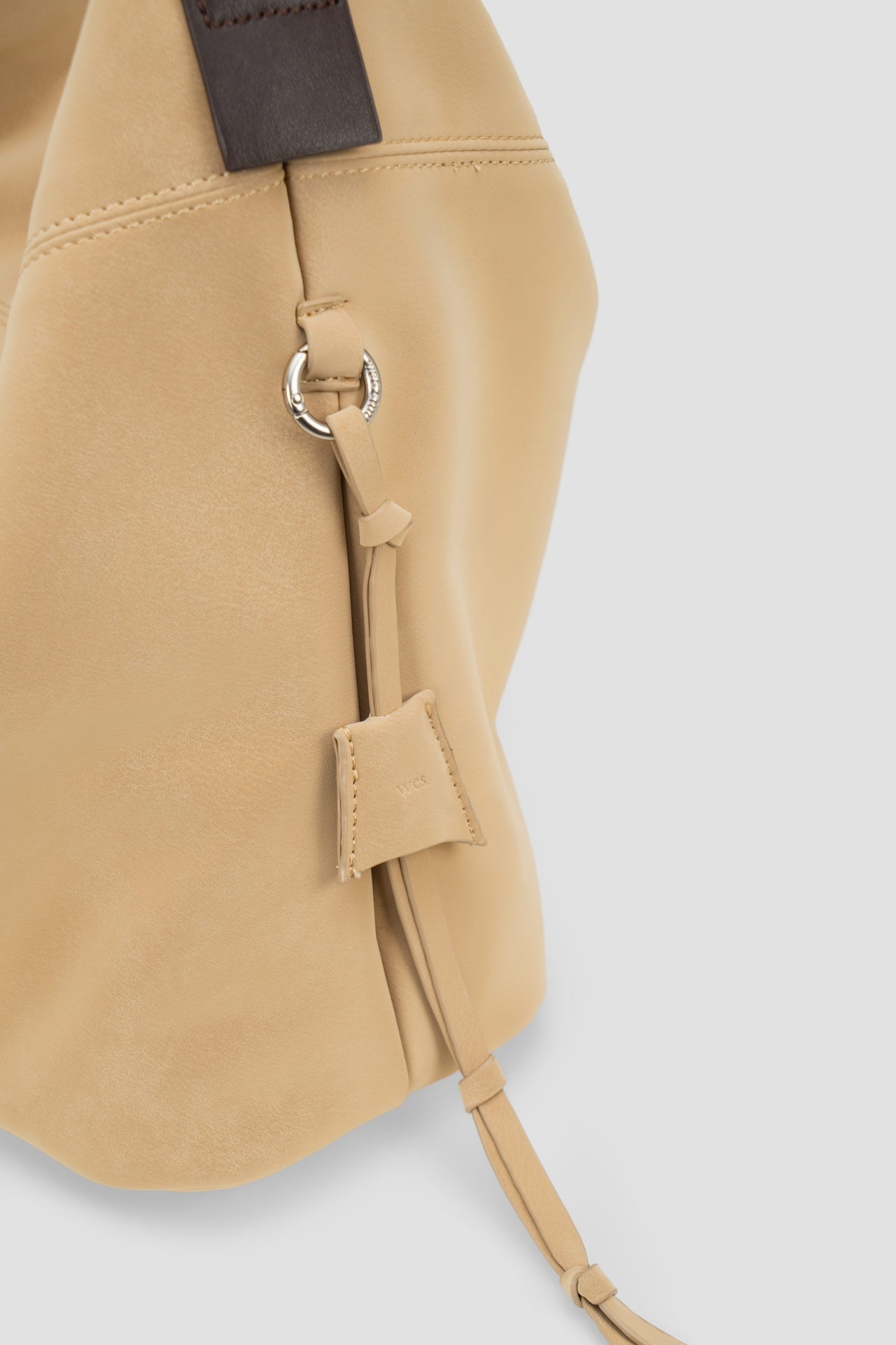 Large Soft Snow Leather Bag (Dune)