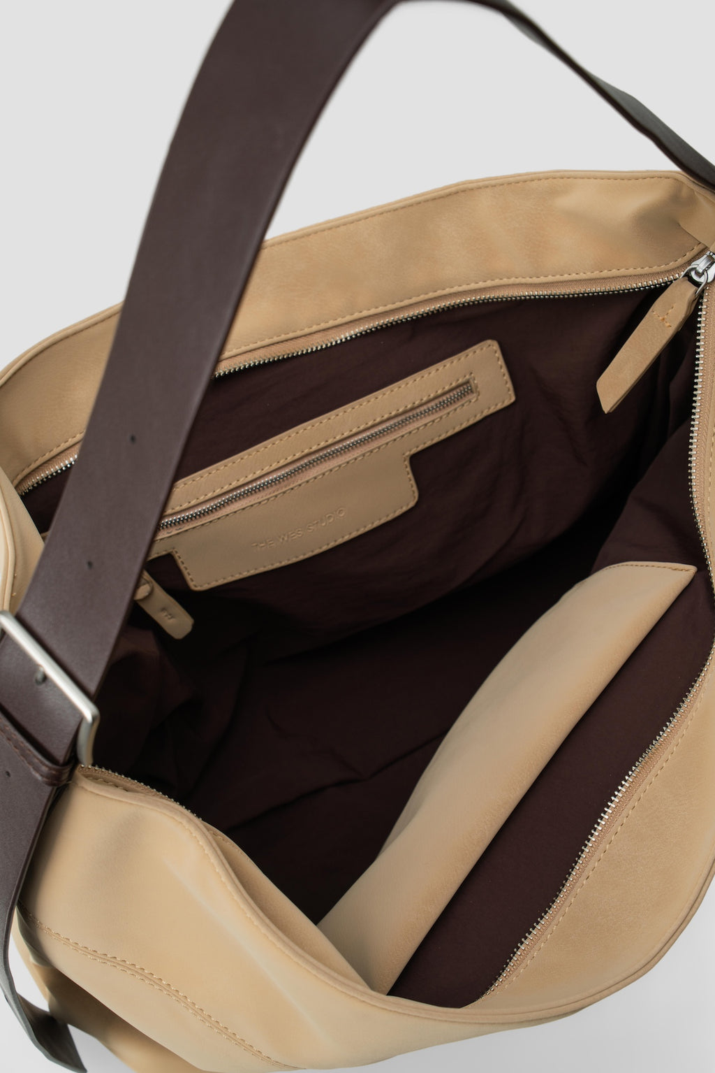 Large Soft Snow Leather Bag (Dune)