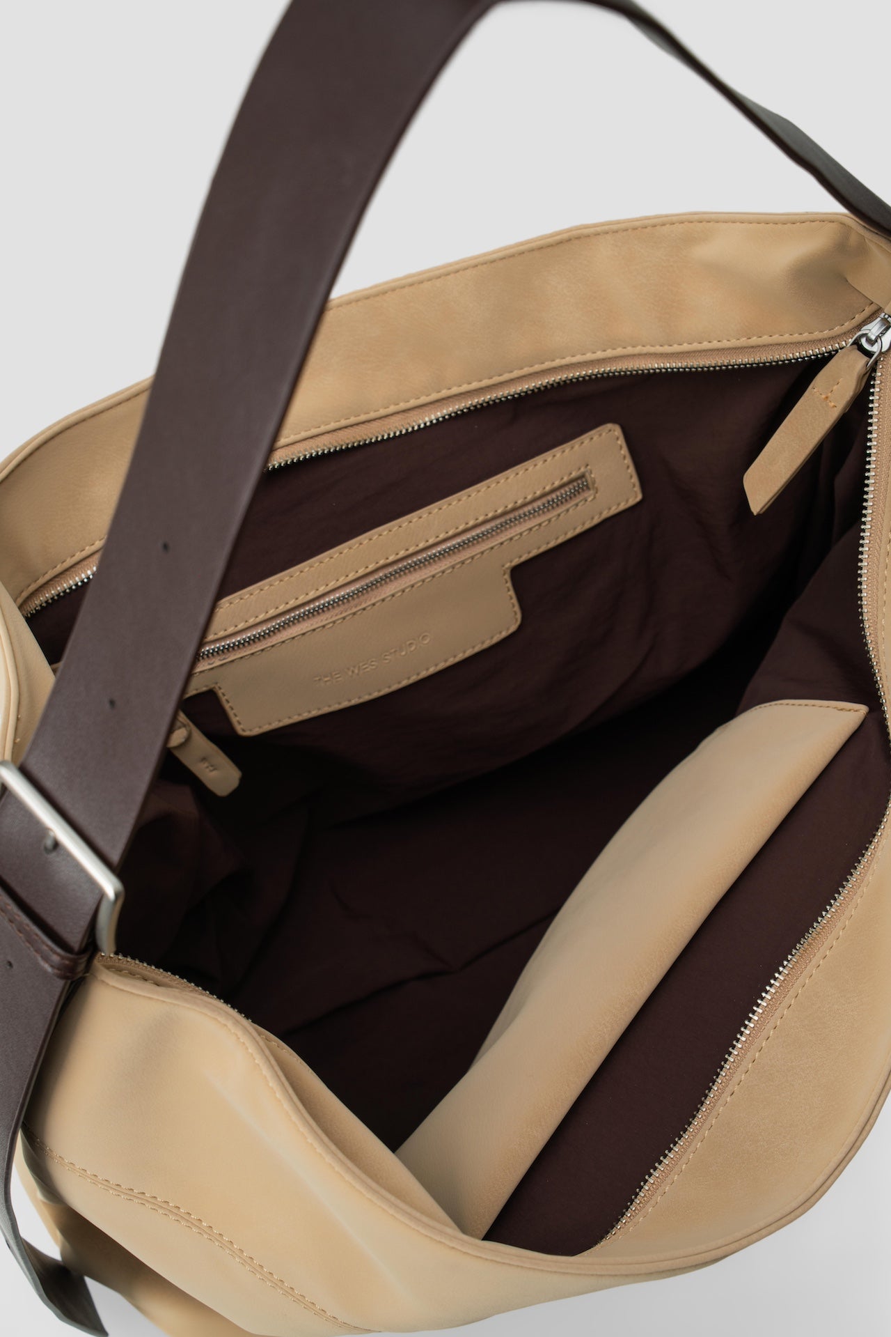 Large Soft Snow Leather Bag (Dune)