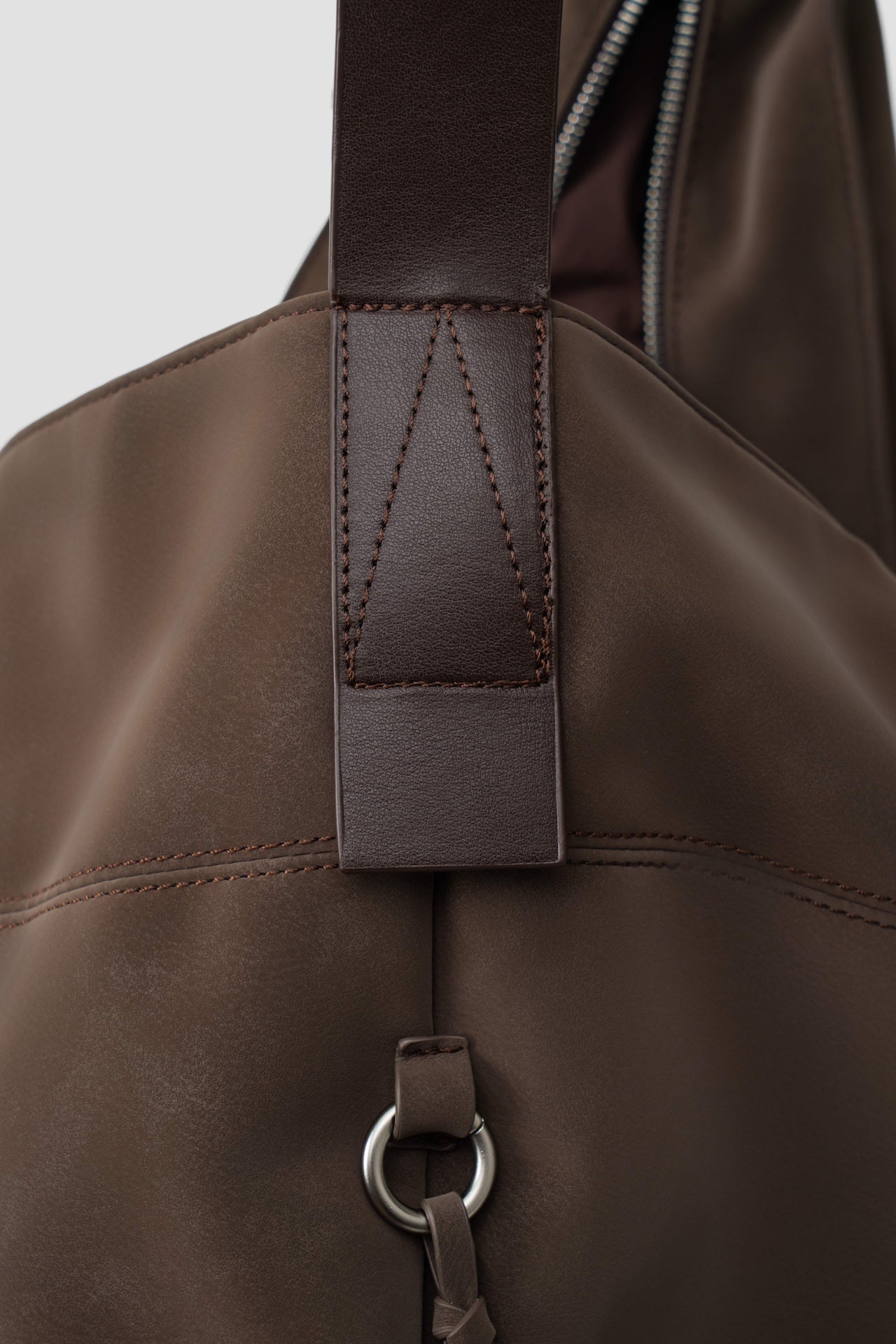 Large Soft Snow Leather Bag (Espresso)