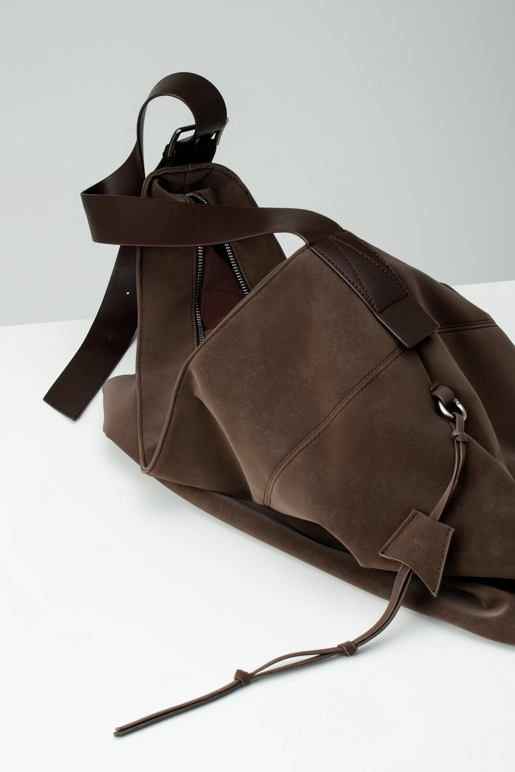 Large Soft Snow Leather Bag (Espresso)