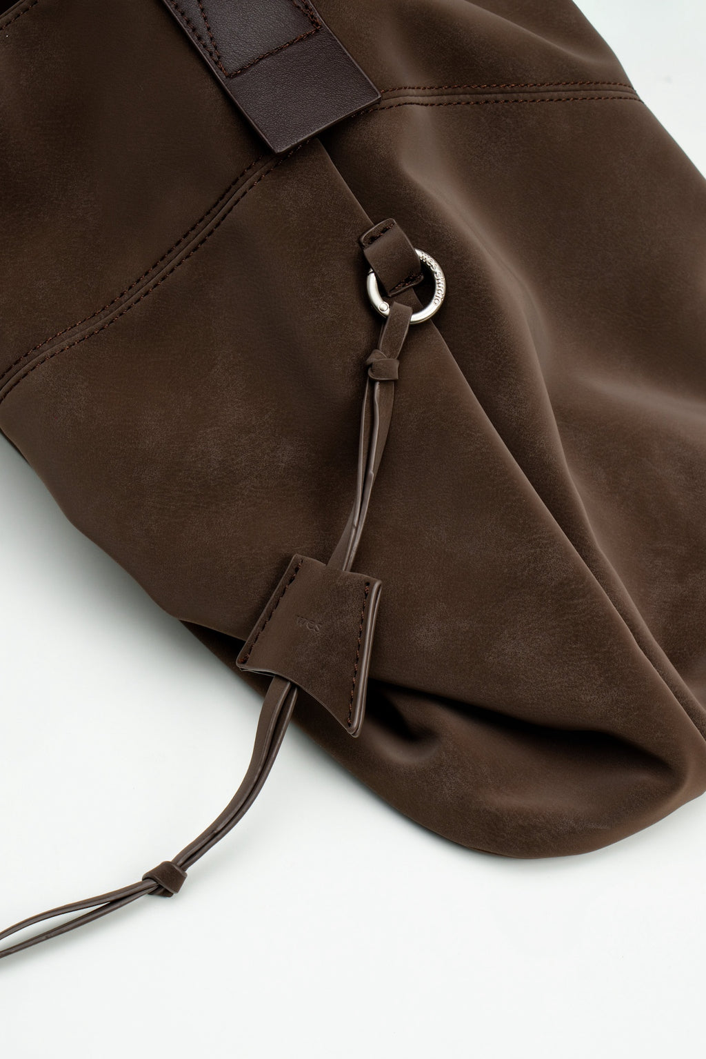 Large Soft Snow Leather Bag (Espresso)