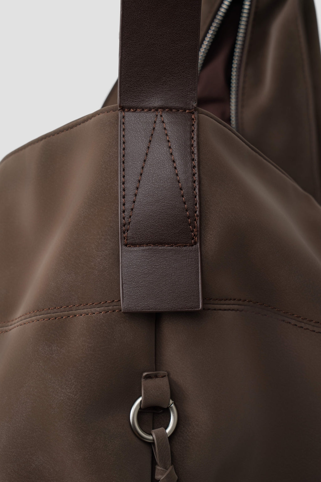 Large Soft Snow Leather Bag (Brown)