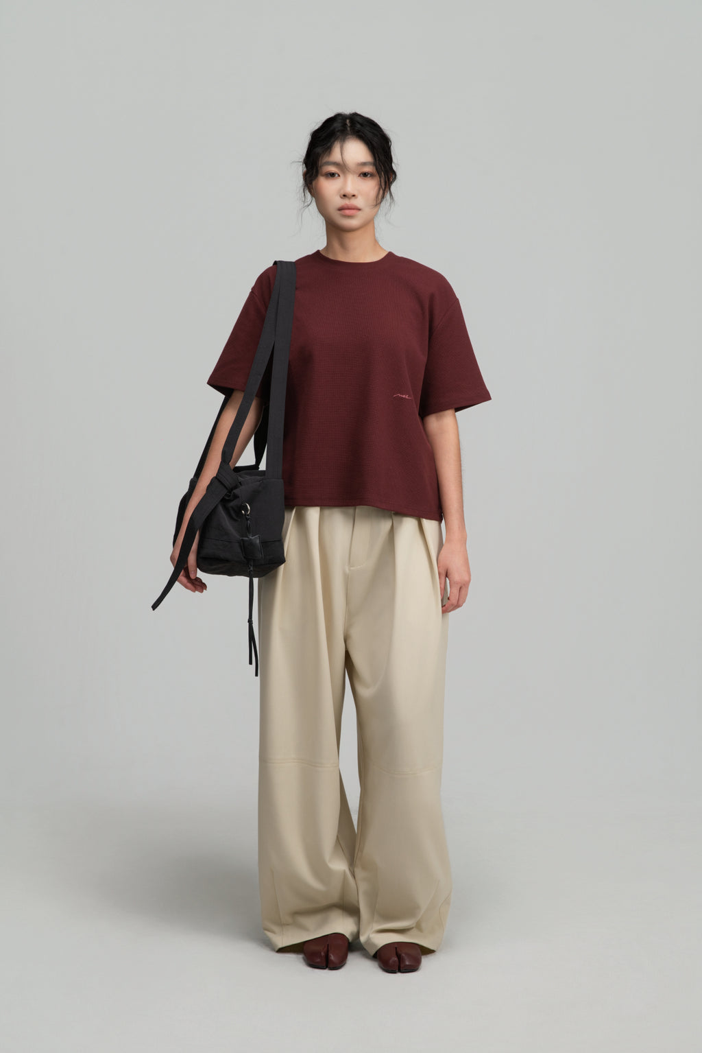 Medium Loaf Nylon Bag (Dark Grey)